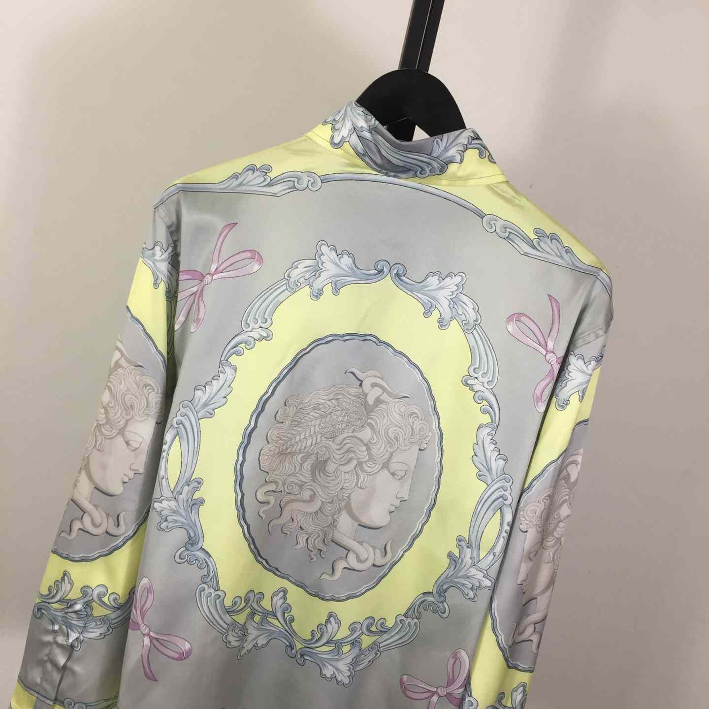 Versace Cameo Silk Shirt - FashionPlug