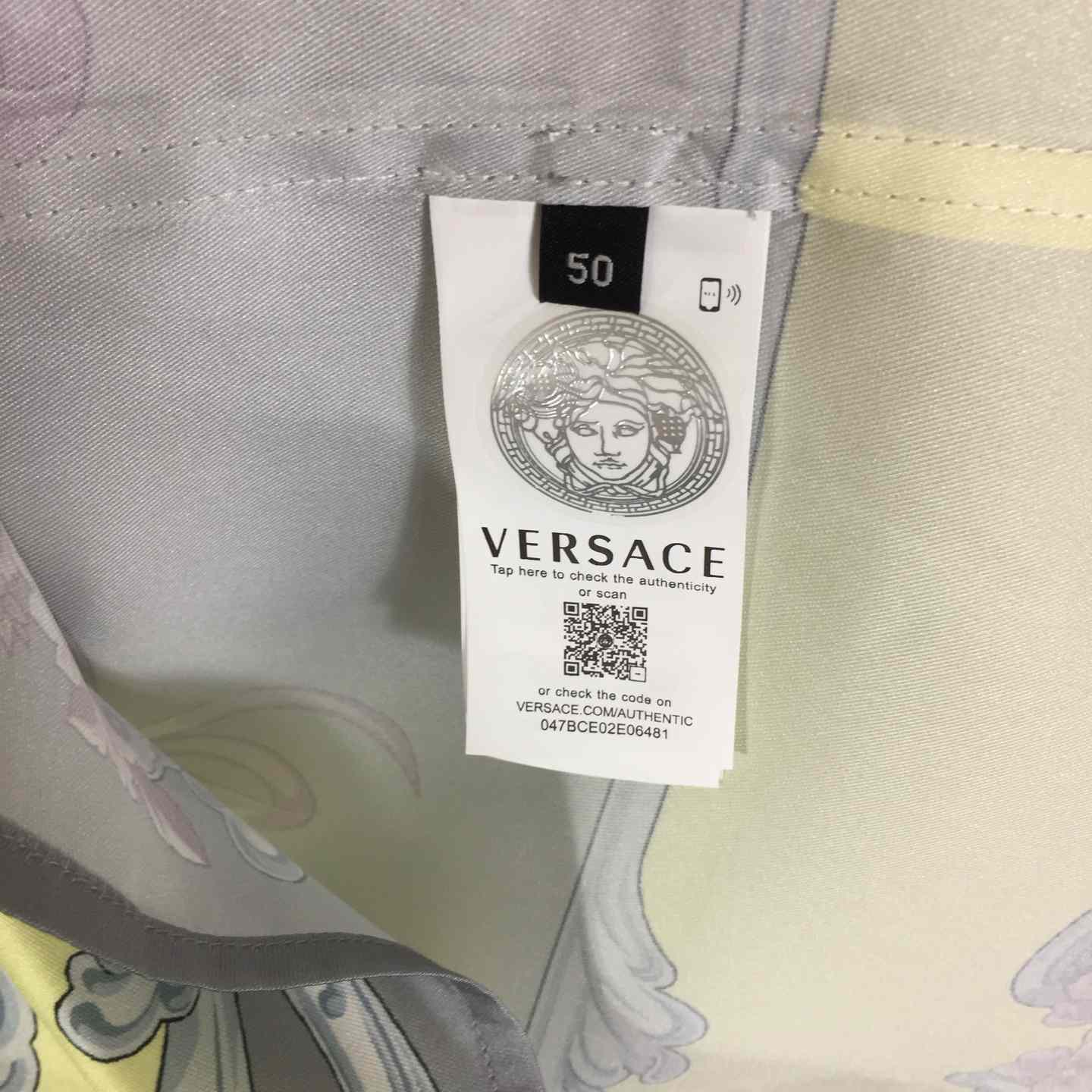 Versace Cameo Silk Shirt - FashionPlug