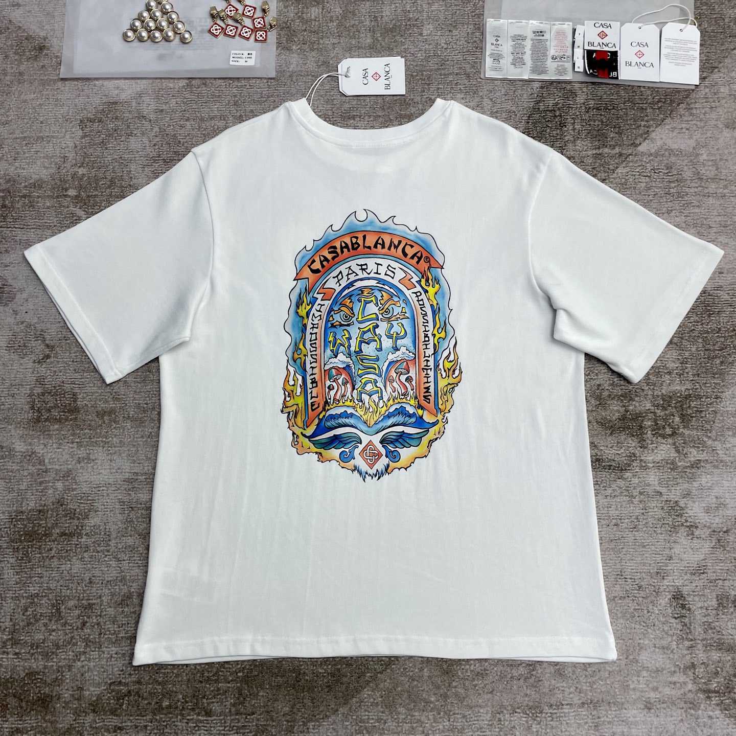 Casablanca Casa Way Skate Printed T-shirt   C983 - FashionPlug