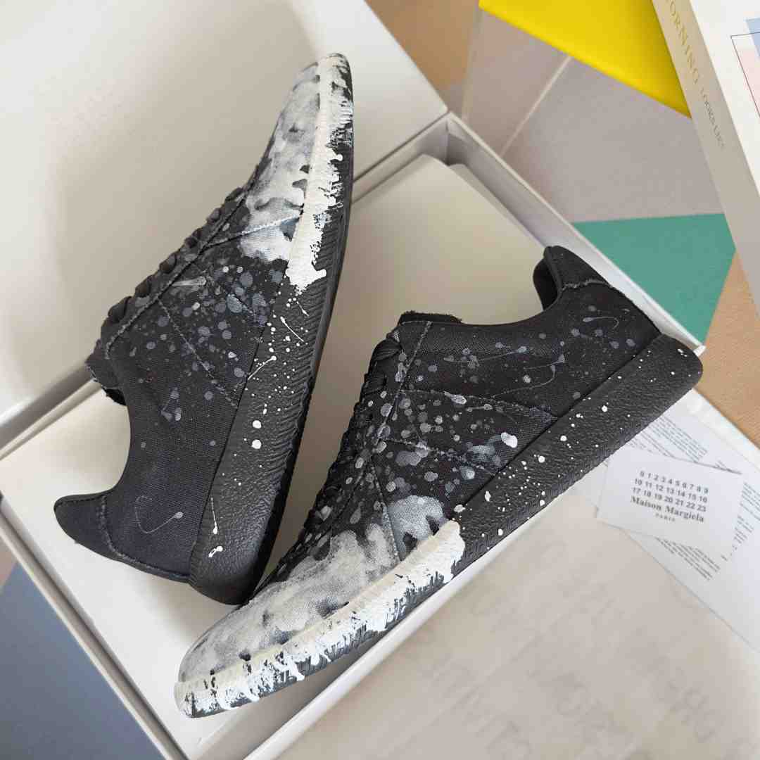 Maison Margiela Replica 'Paint Splatter - Black' - FashionPlug