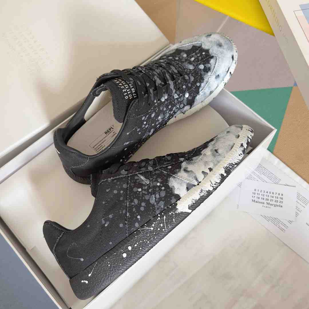 Maison Margiela Replica 'Paint Splatter - Black' - FashionPlug