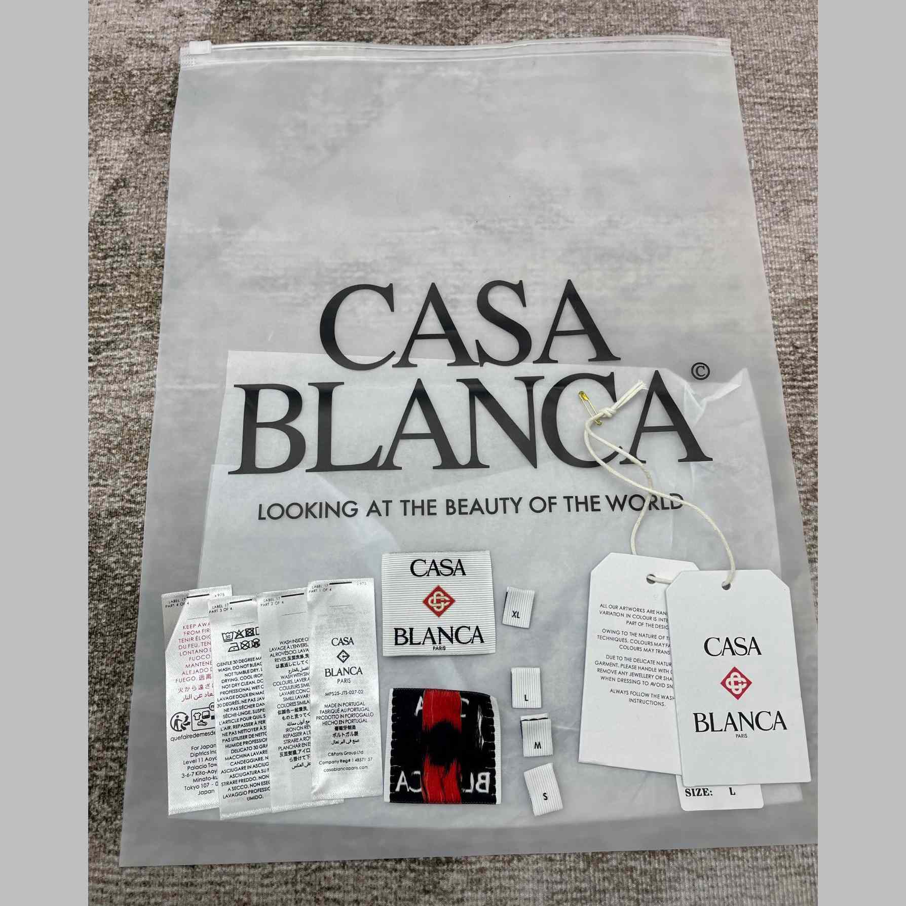 Casablanca Black 'Casa' Beach Wave T-Shirt   C991 - FashionPlug