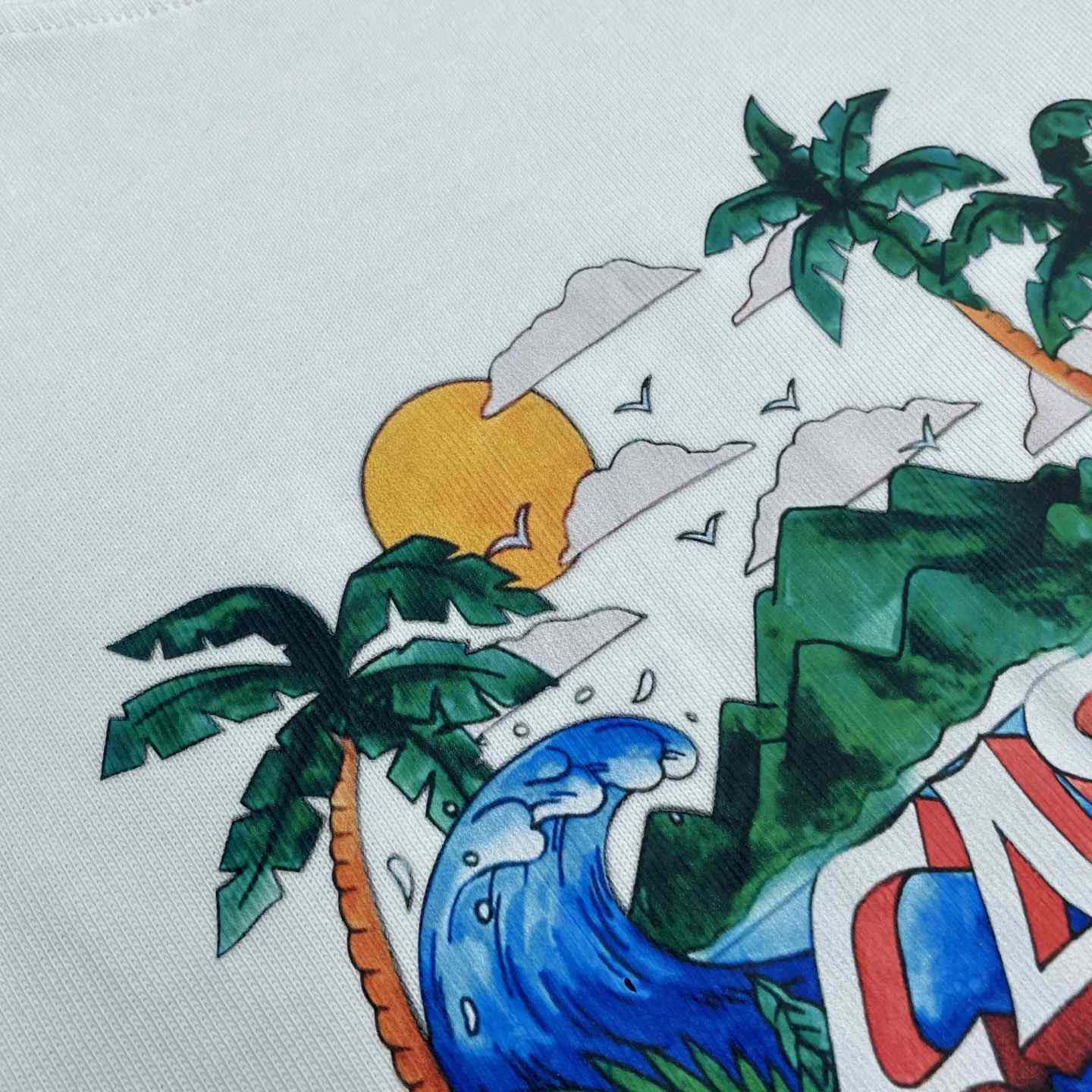 Casablanca Black 'Casa' Beach Wave T-Shirt   C991 - FashionPlug