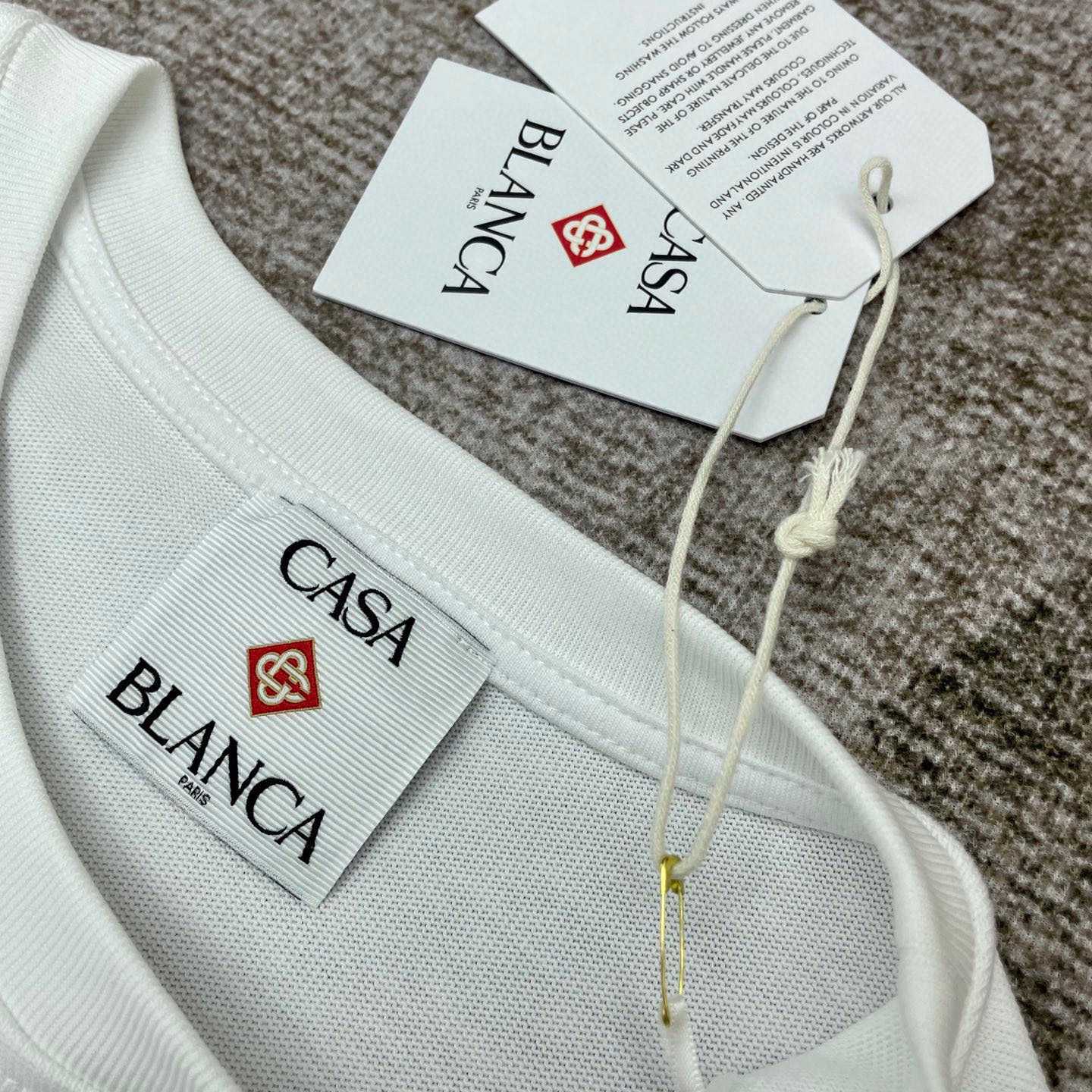 Casablanca Black 'Casa' Beach Wave T-Shirt   C991 - FashionPlug