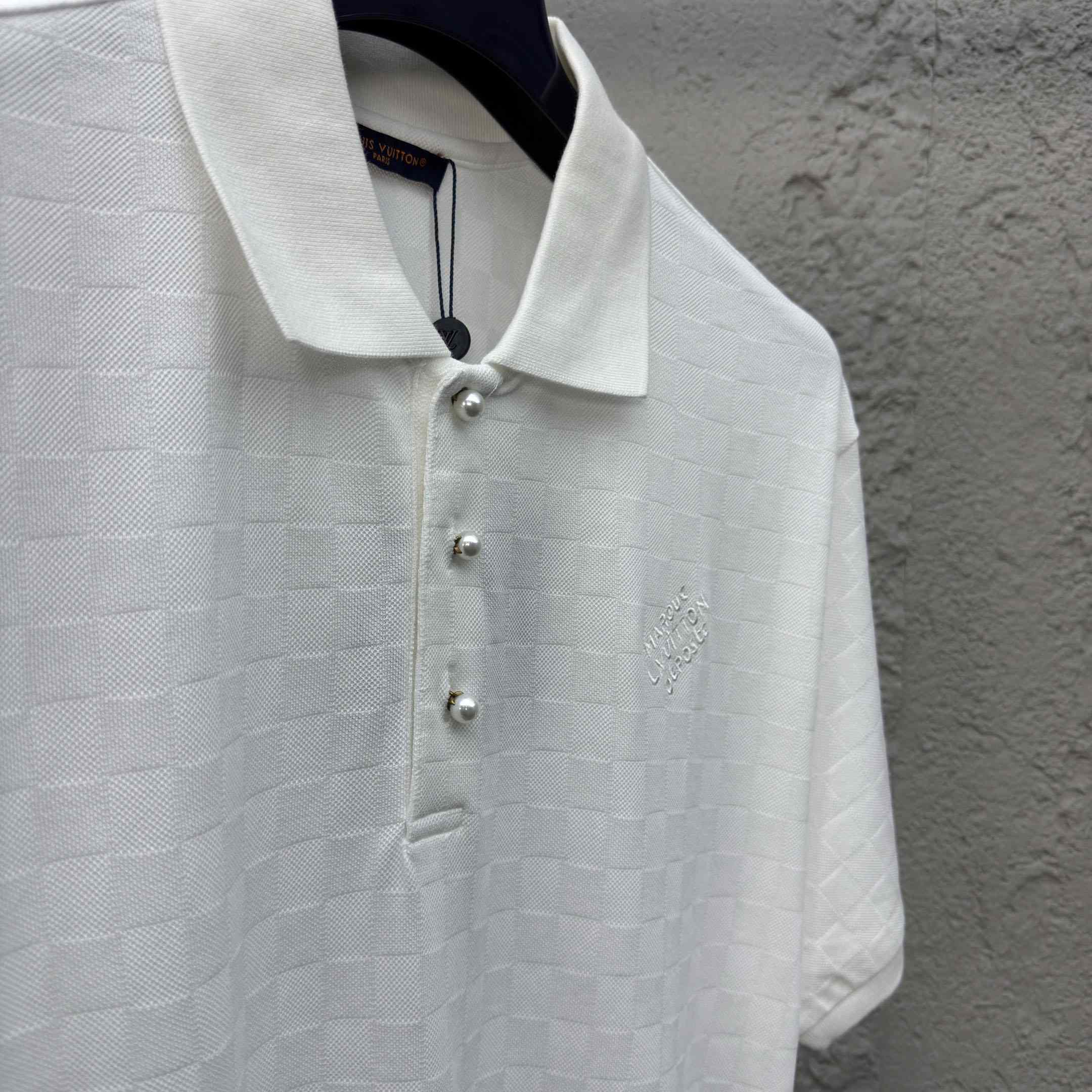 Louis Vuitton Damier Signature Polo Shirt  1AGIL7 - FashionPlug