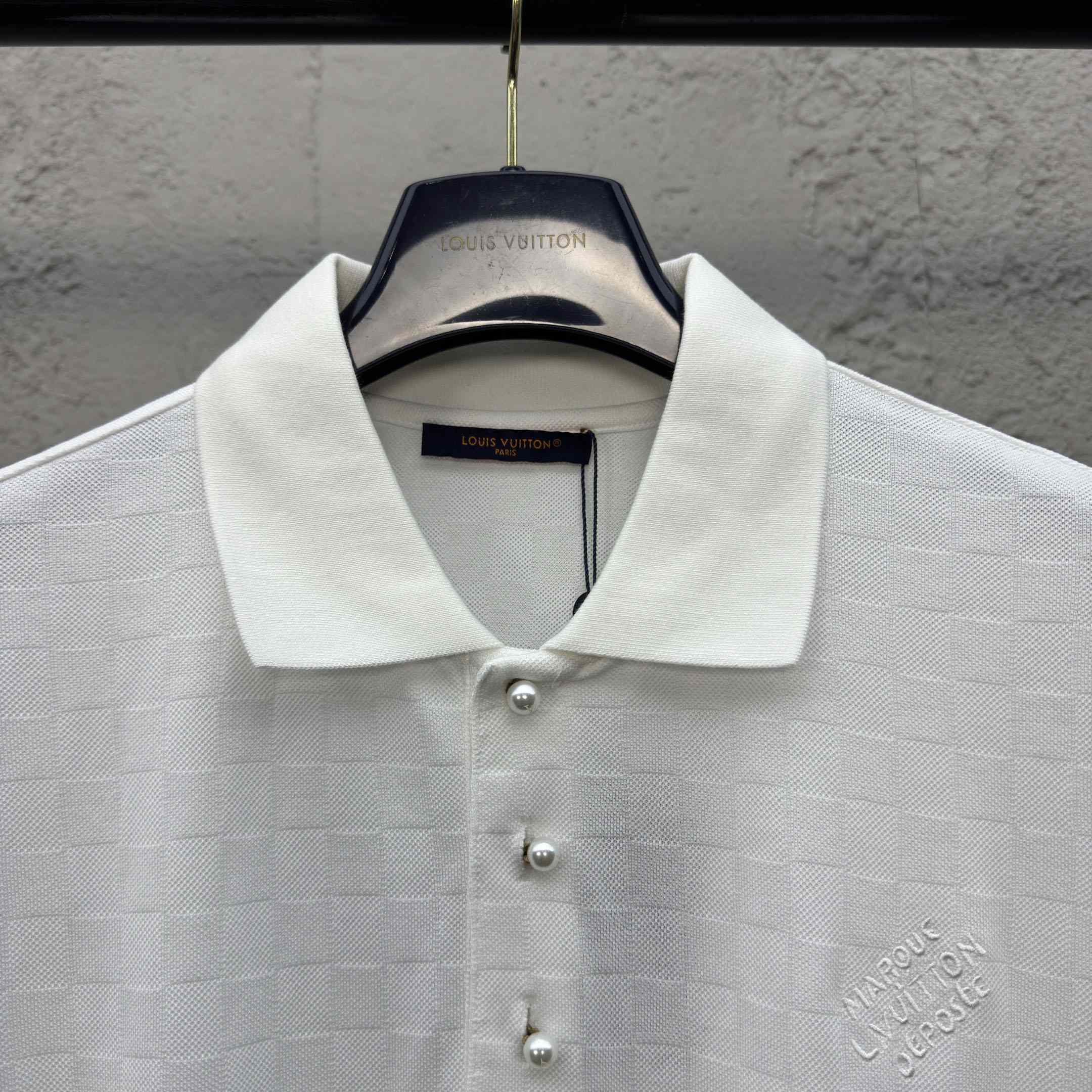 Louis Vuitton Damier Signature Polo Shirt  1AGIL7 - FashionPlug