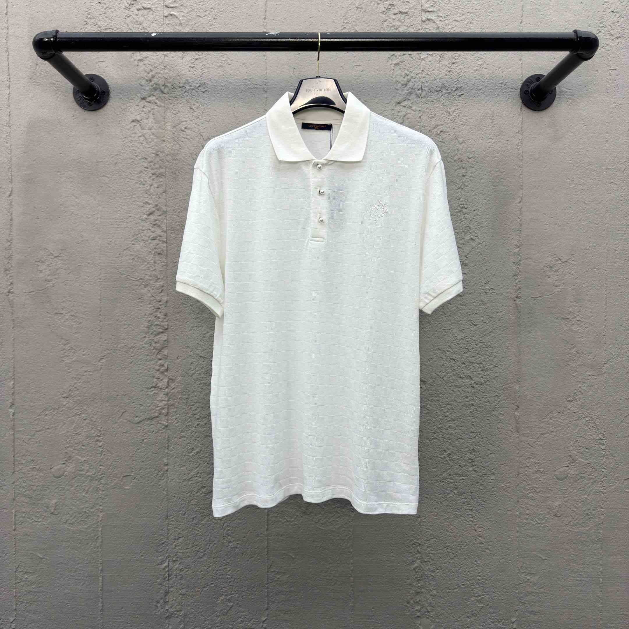 Louis Vuitton Damier Signature Polo Shirt  1AGIL7 - FashionPlug