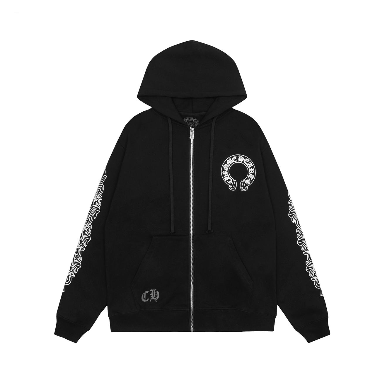 Chrome Hearts Zip Up Hoodie  - FashionPlug