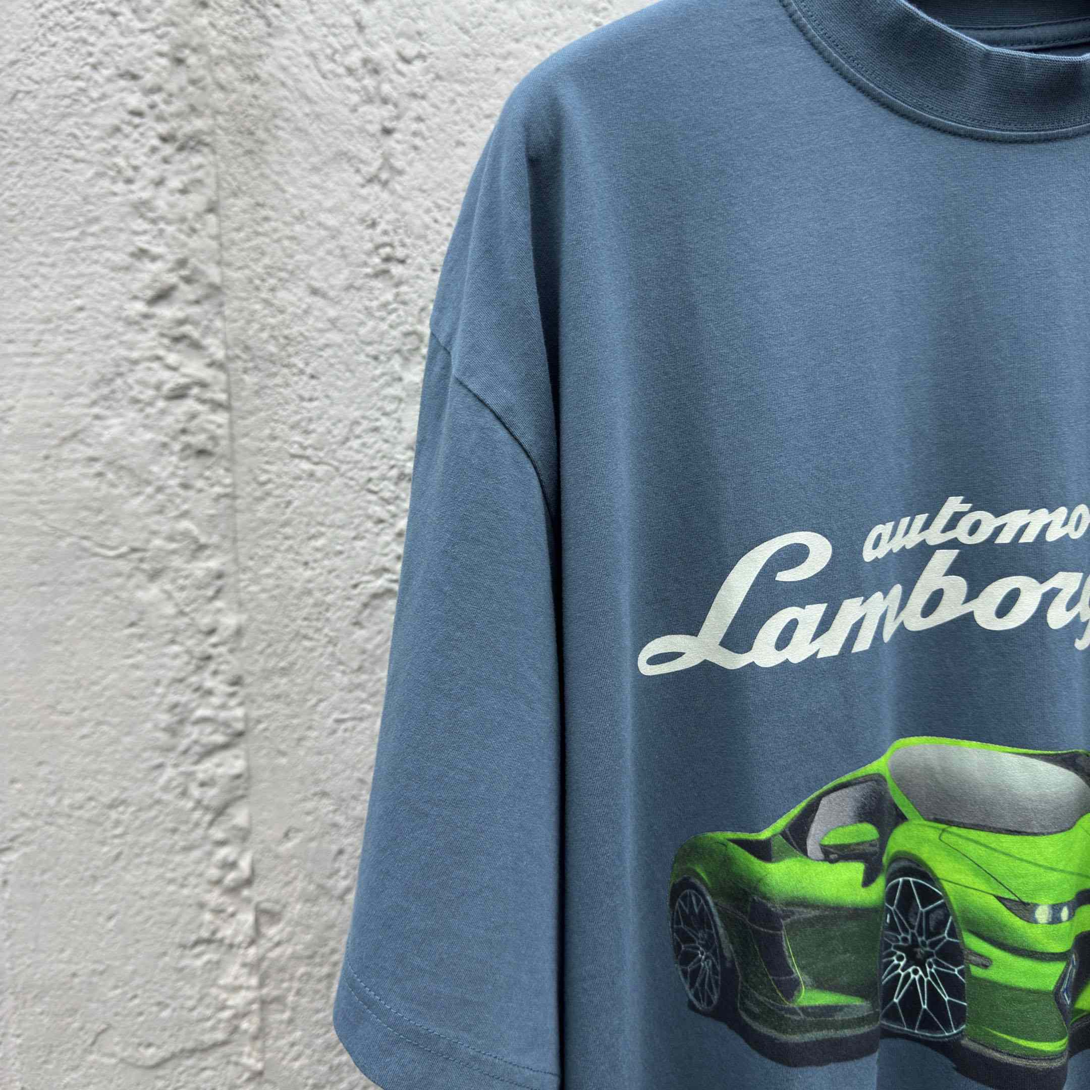 Balenciaga Automobili Lamborghini Oversized T-Shirt  - FashionPlug