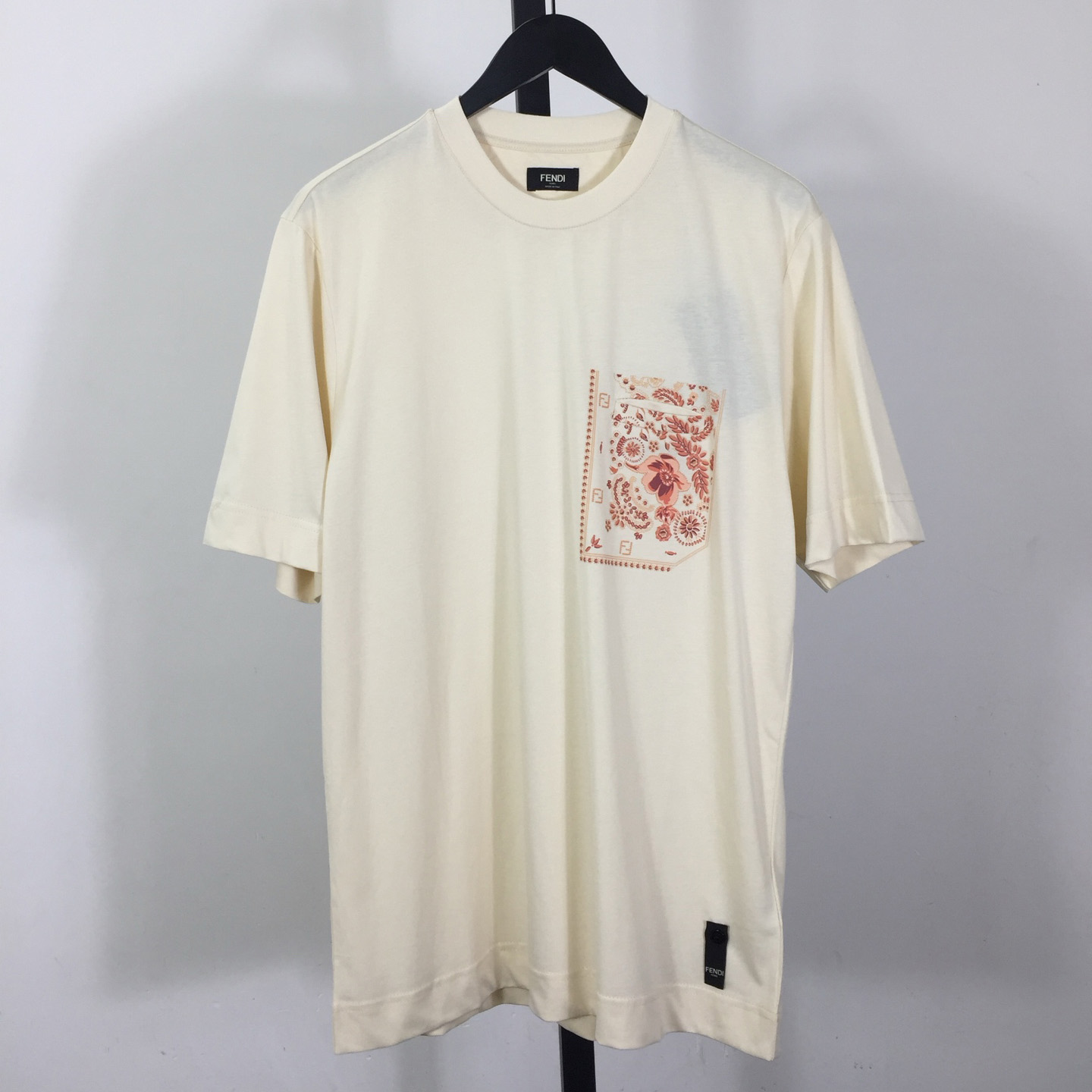 Fendi White Cotton T-shirt - FashionPlug