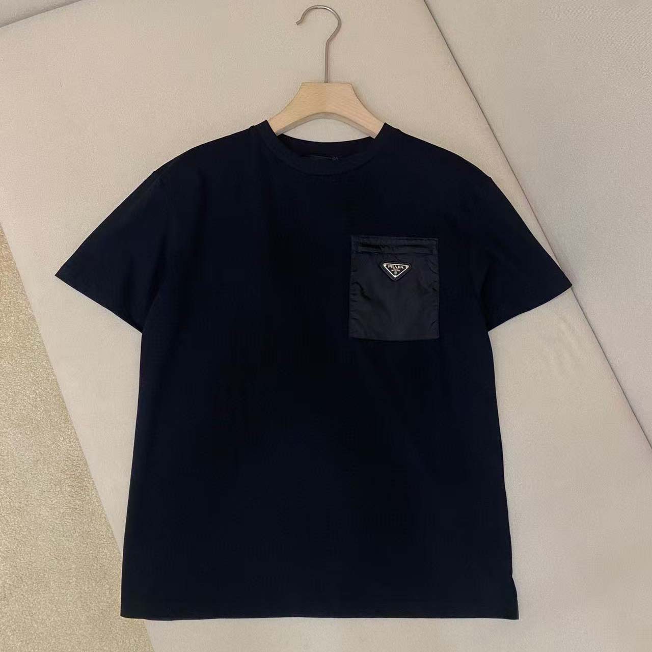Prada Re-Nylon And Jersey T-shirt - FashionPlug