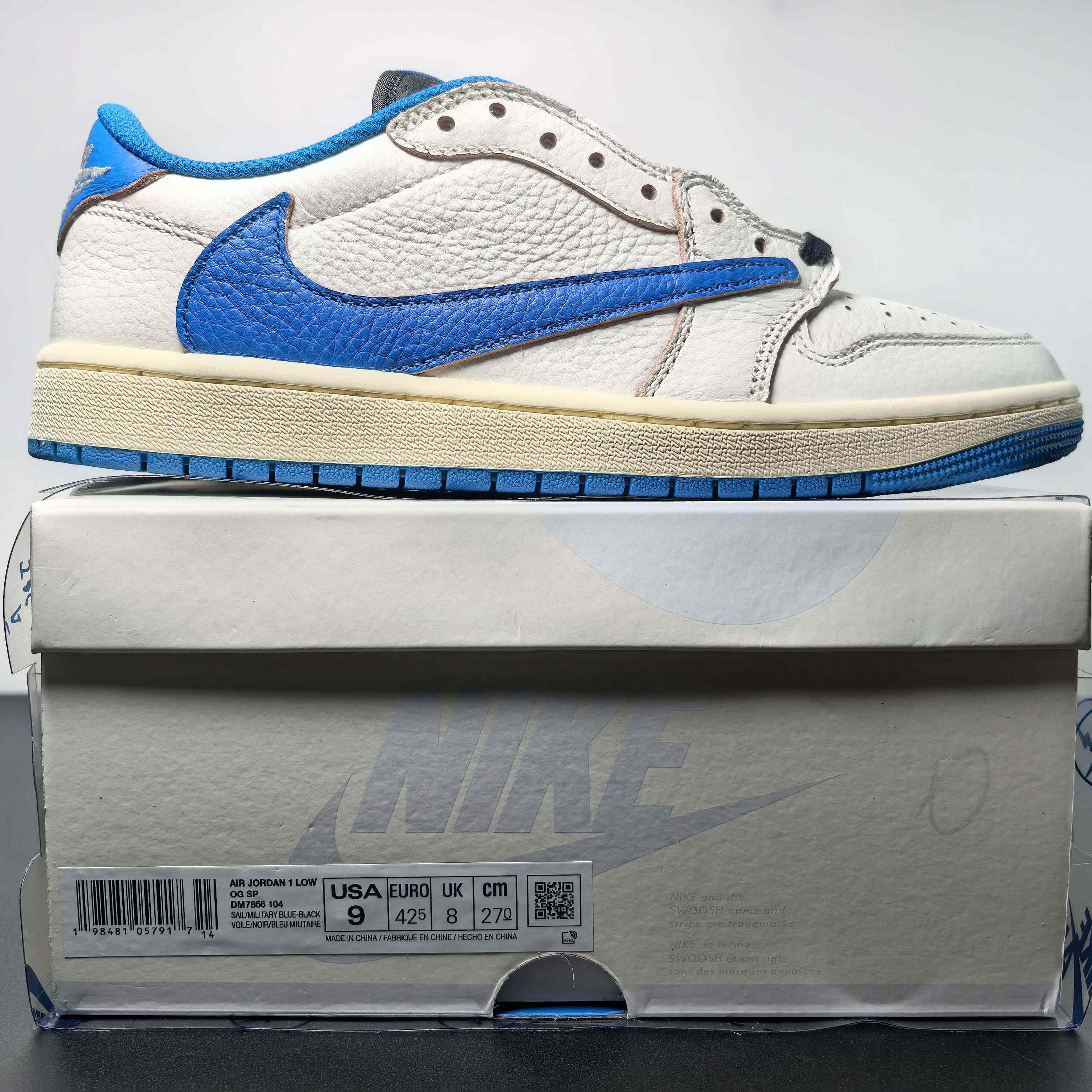 ​Travis Scott x Fragment x Air Jordan 1 Low OG Sneaker    DM7866-104 - FashionPlug