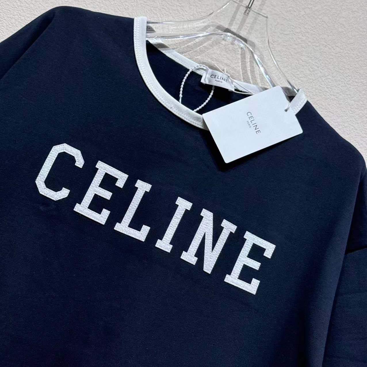 Celine T-shirt In Cotton Jersey - FashionPlug