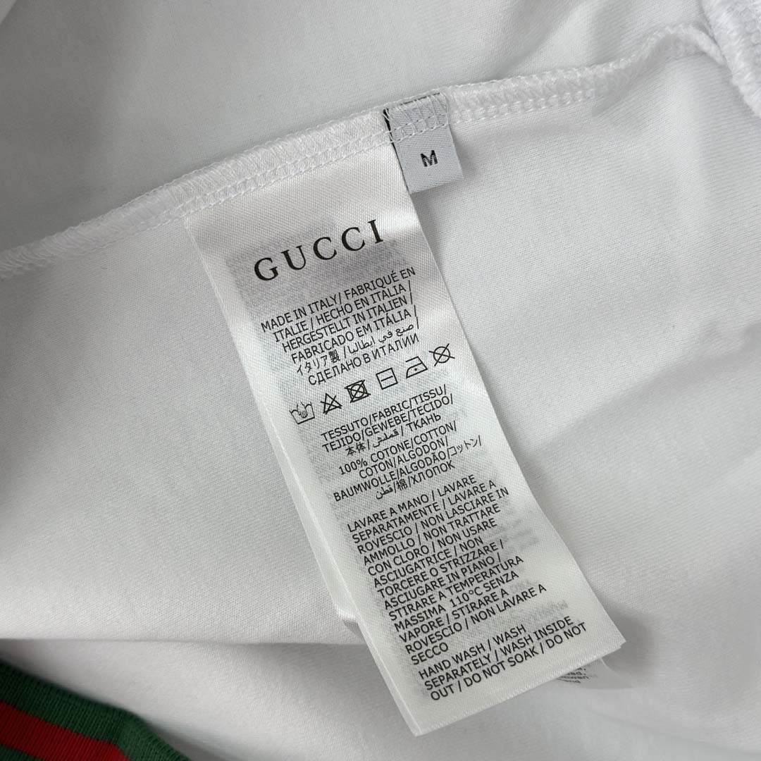 Gucci Cotton Piquet Sweatshirt With Web - FashionPlug