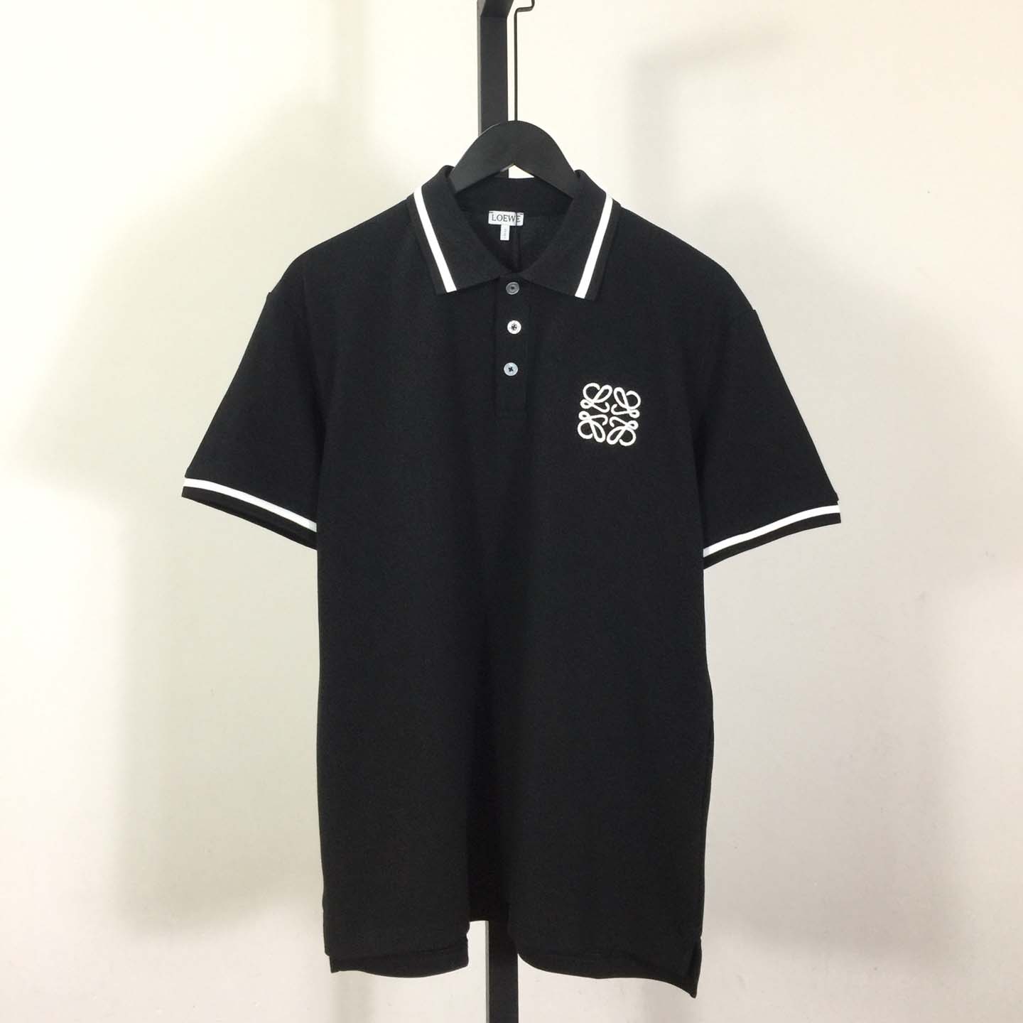 Loewe Logo Cotton Polo Shirt - FashionPlug