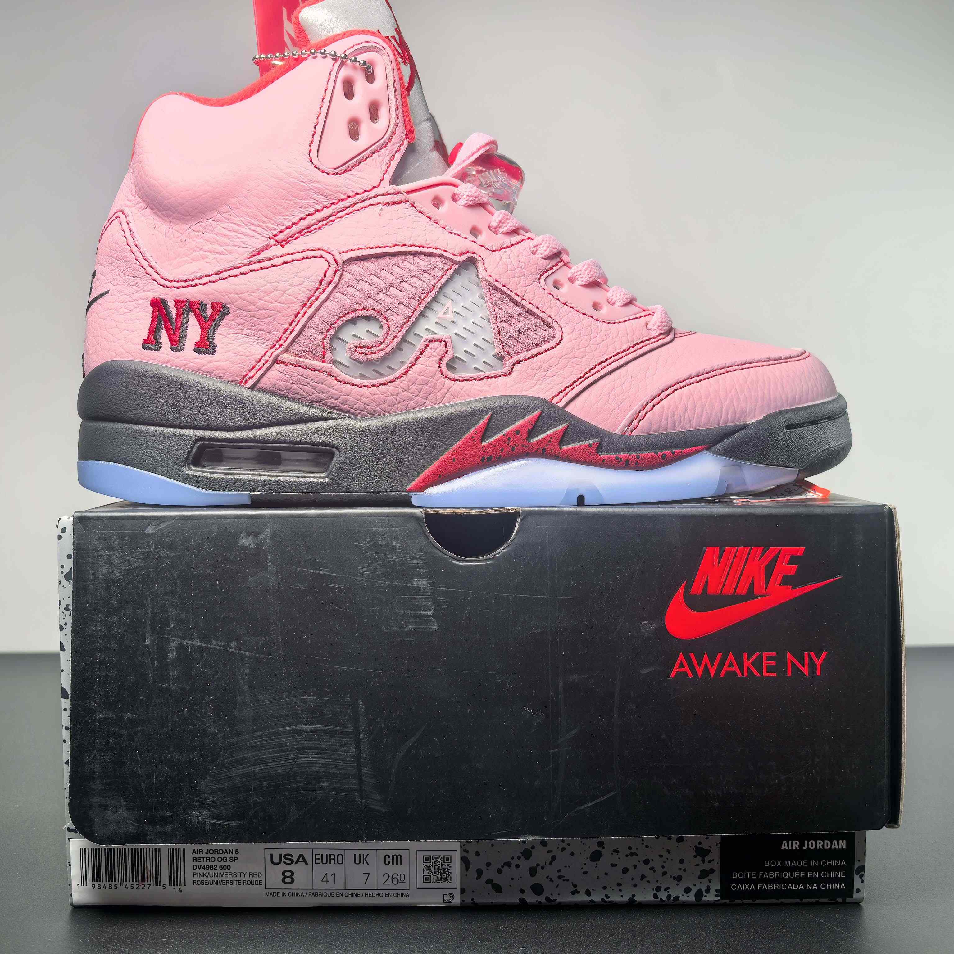 Awake NY x Air Jordan 5 “Arctic Pink”   DV4982-600 - FashionPlug