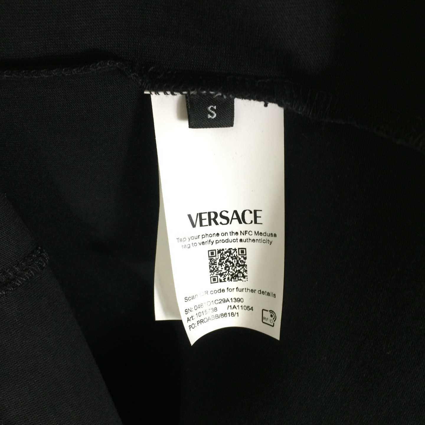 Versace  Embroidered Medusa Milano T-Shirt - FashionPlug