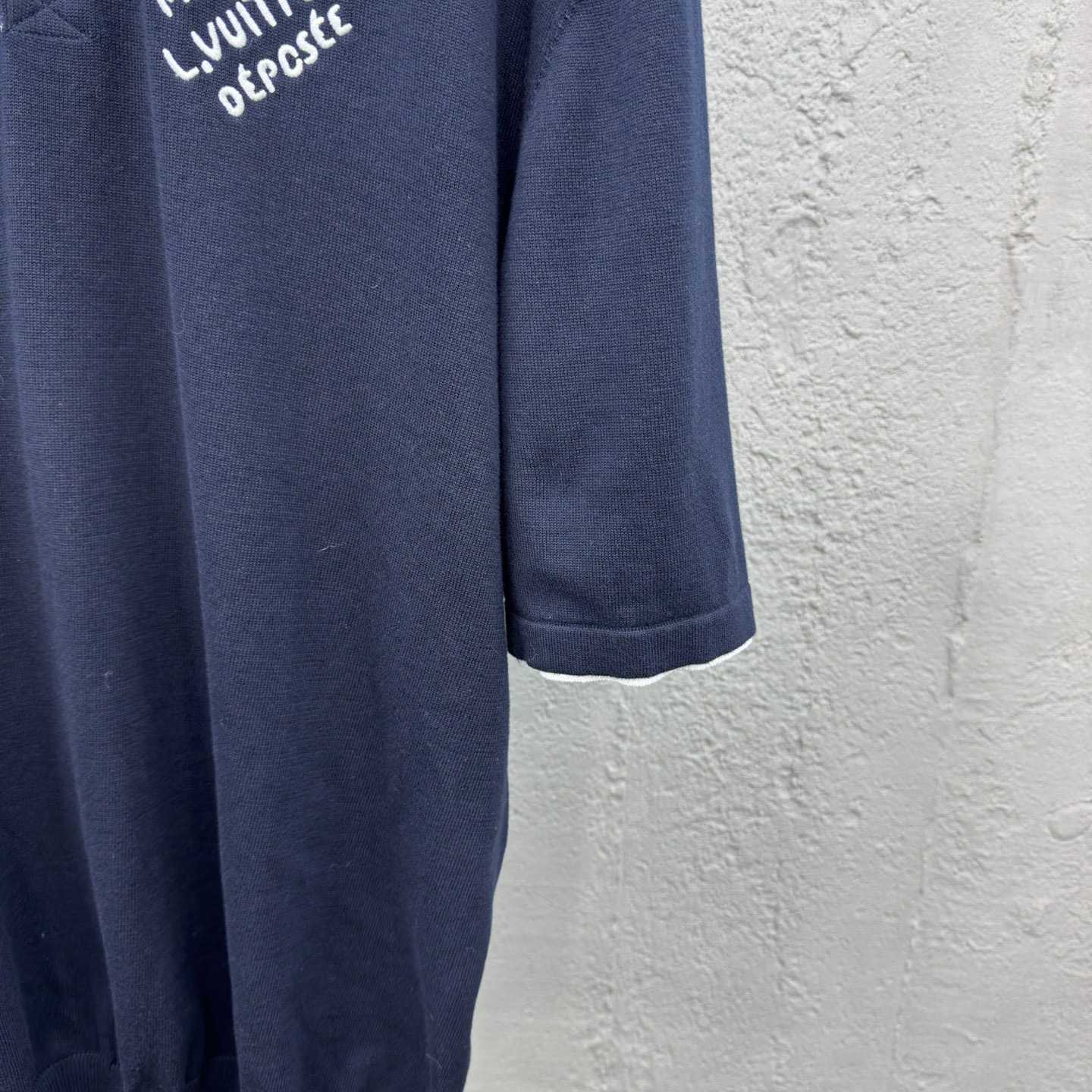 Louis Vuitton Embroidered Short-Sleeved Cotton Blend Polo Shirt   1AFQQK - FashionPlug