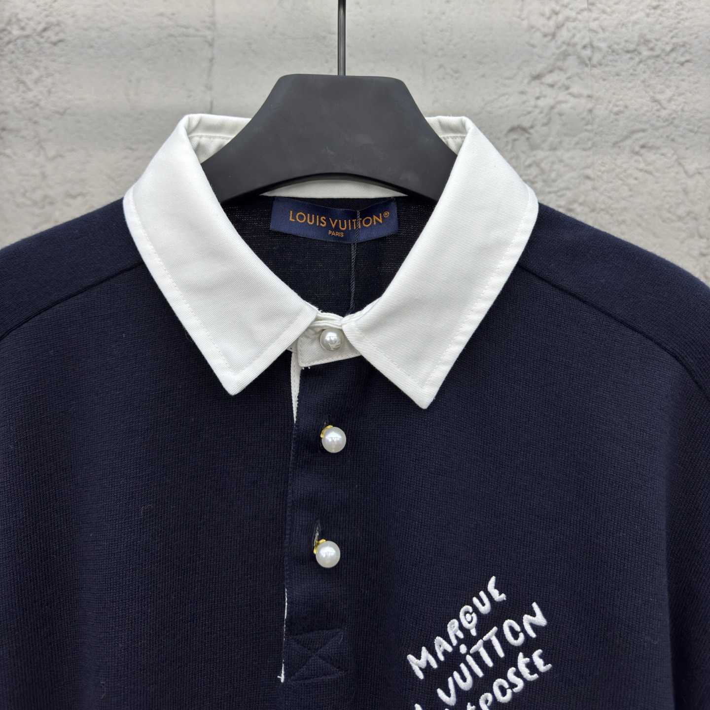 Louis Vuitton Embroidered Short-Sleeved Cotton Blend Polo Shirt   1AFQQK - FashionPlug