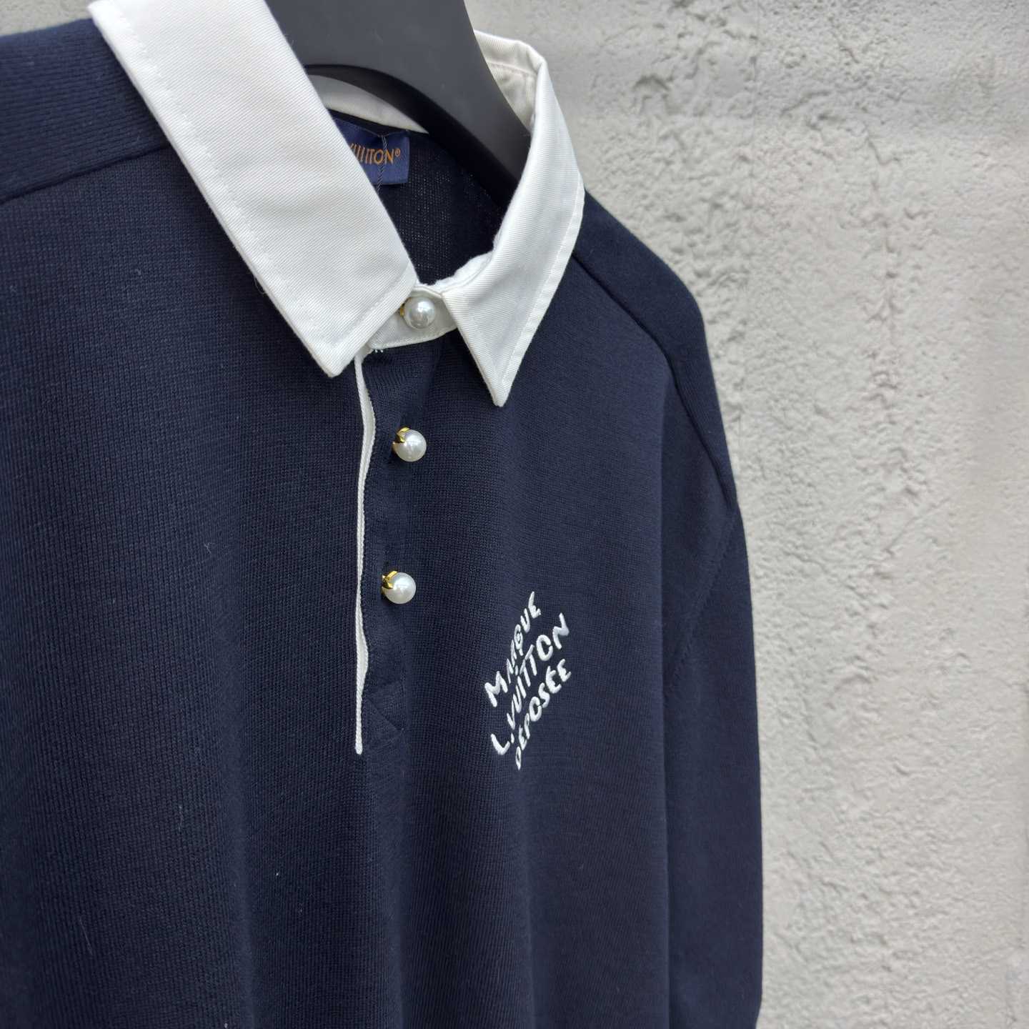 Louis Vuitton Embroidered Short-Sleeved Cotton Blend Polo Shirt   1AFQQK - FashionPlug