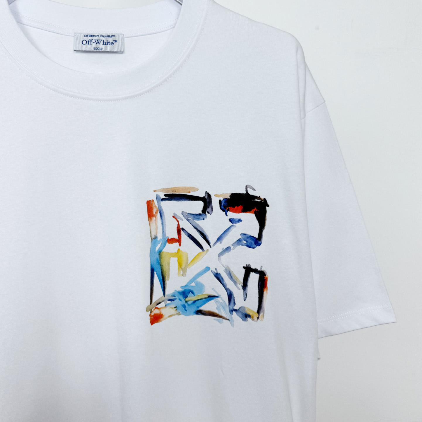 Off-White Watercolor Arrow T-Shirt - FashionPlug