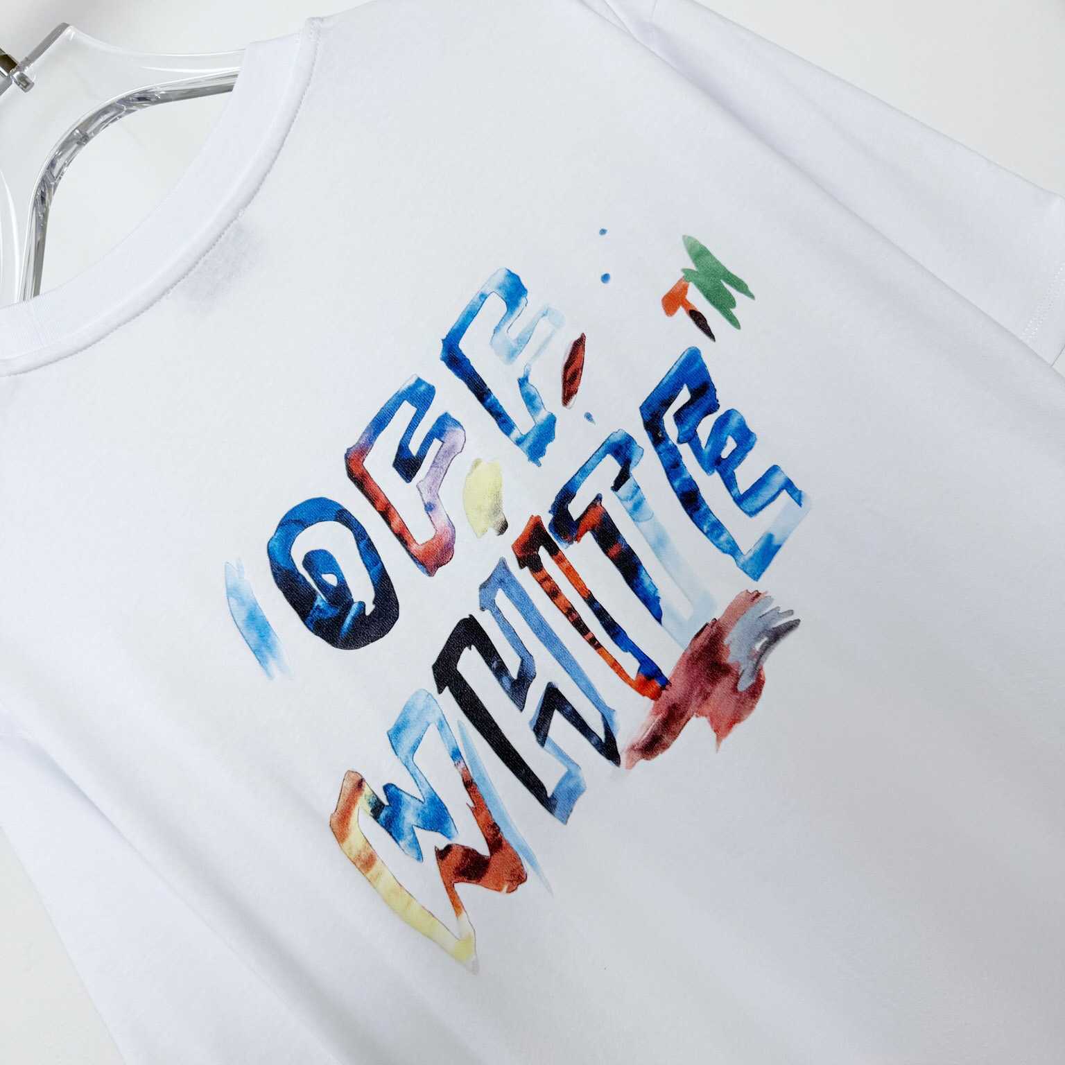 Off-White Watercolor Arrow T-Shirt - FashionPlug