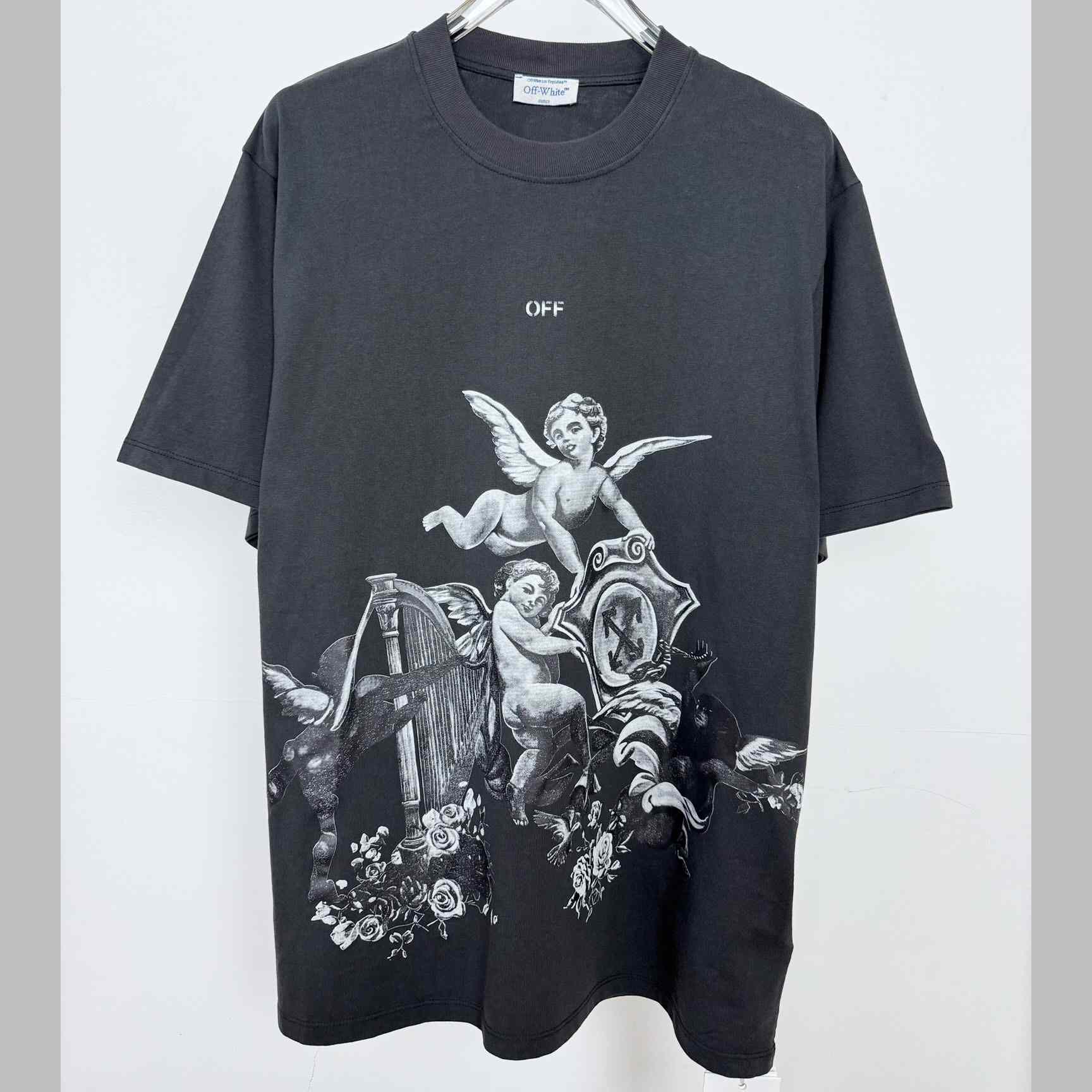 Off-White Putti Skate S/S Tee Vintage Black - White - FashionPlug