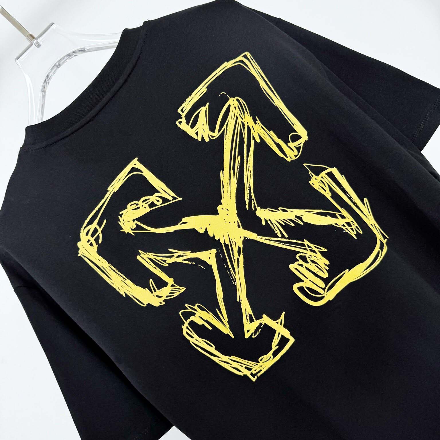 Off White Sketch Arrow T-Shirt - FashionPlug