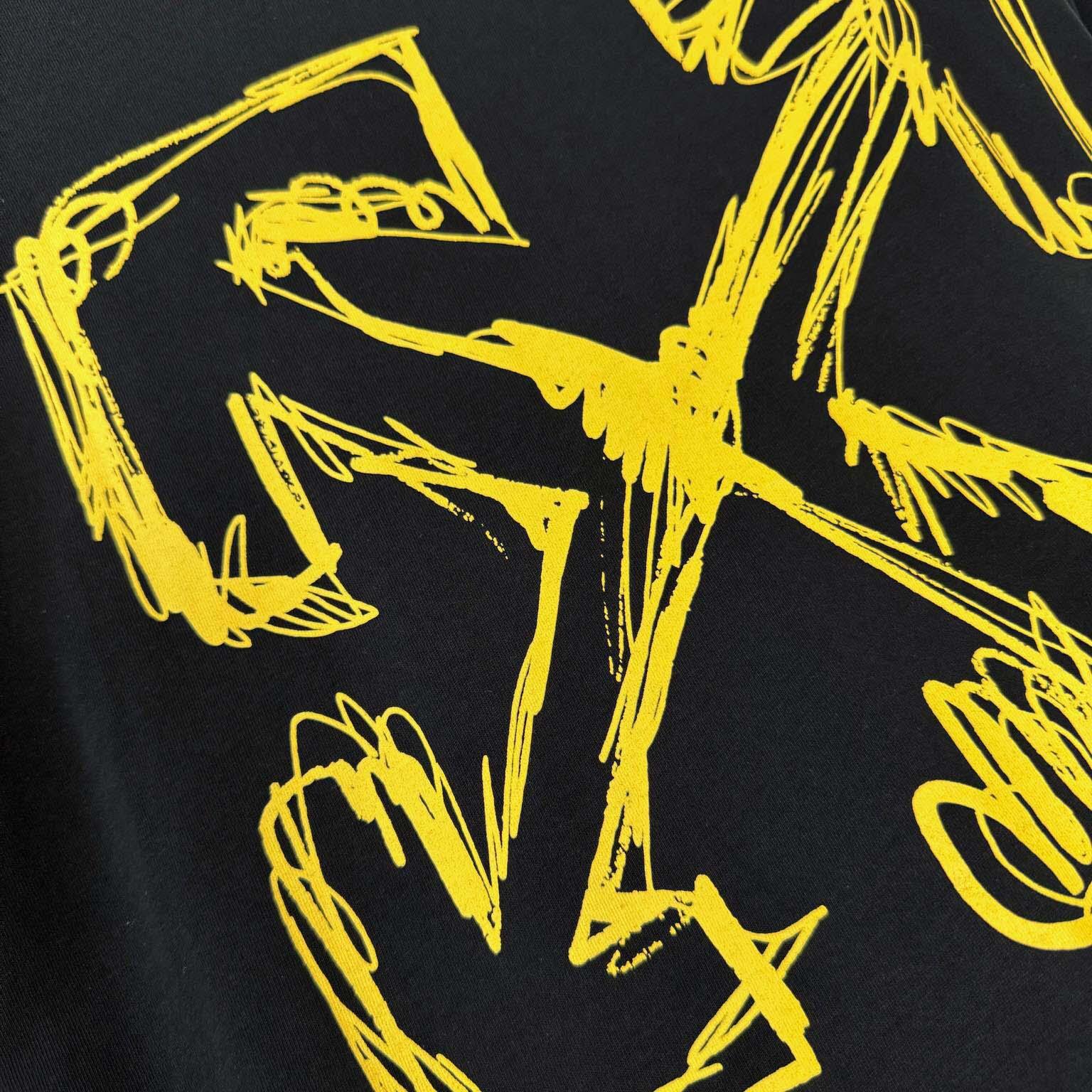 Off White Sketch Arrow T-Shirt - FashionPlug