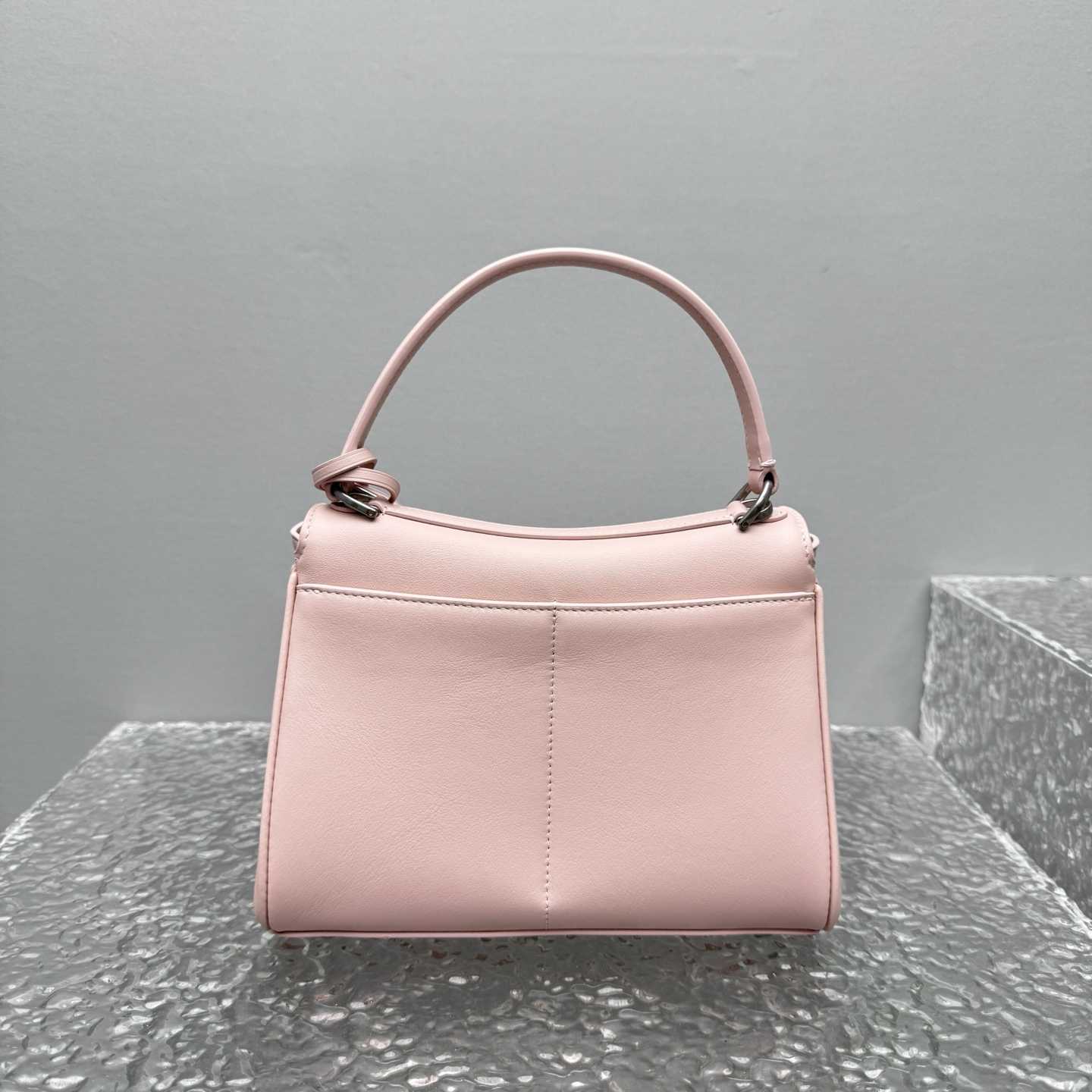 Balenciaga Rodeo Handbag Mini In Suede Pink - FashionPlug