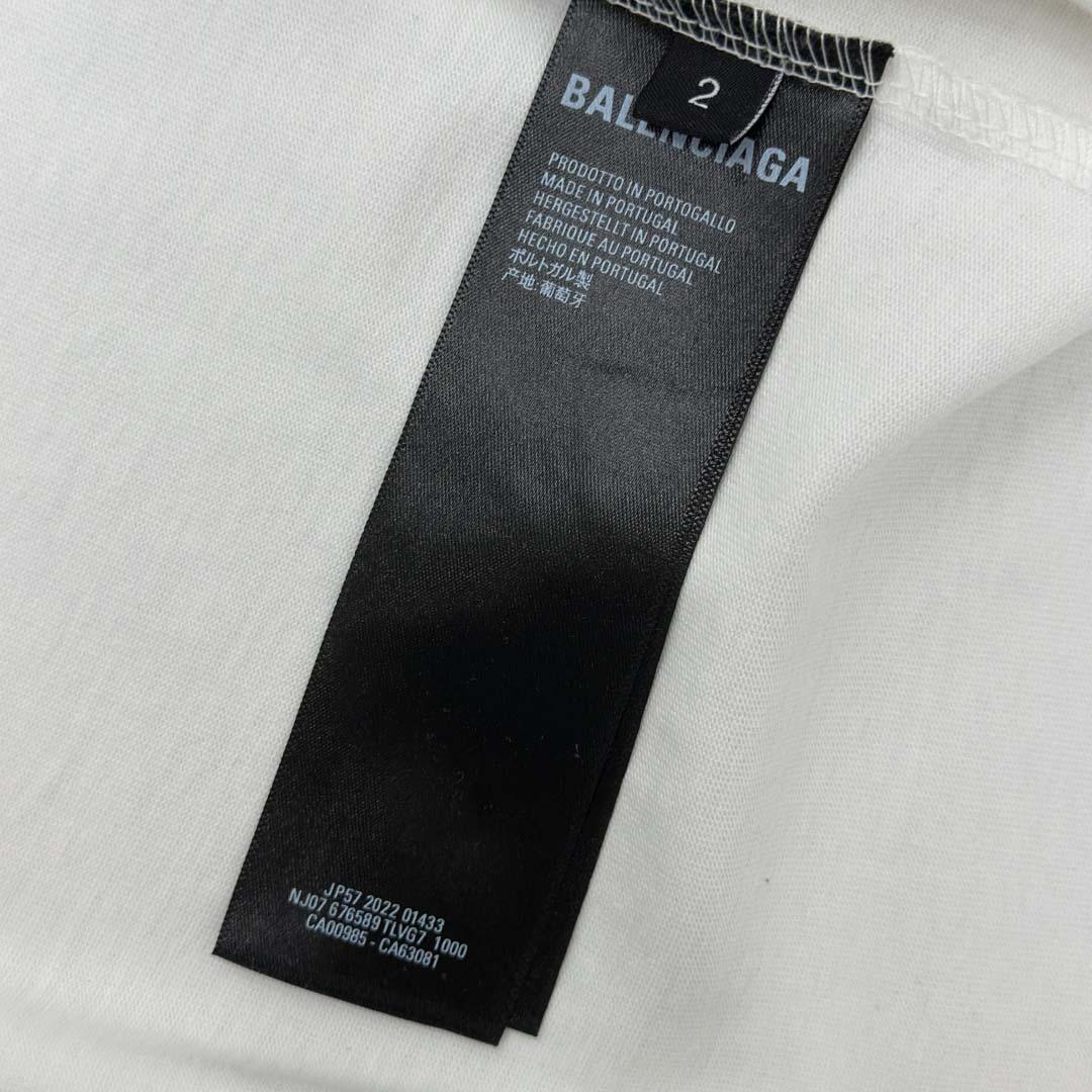 Balenciaga Blackletter Script Oversized T Shirt - FashionPlug