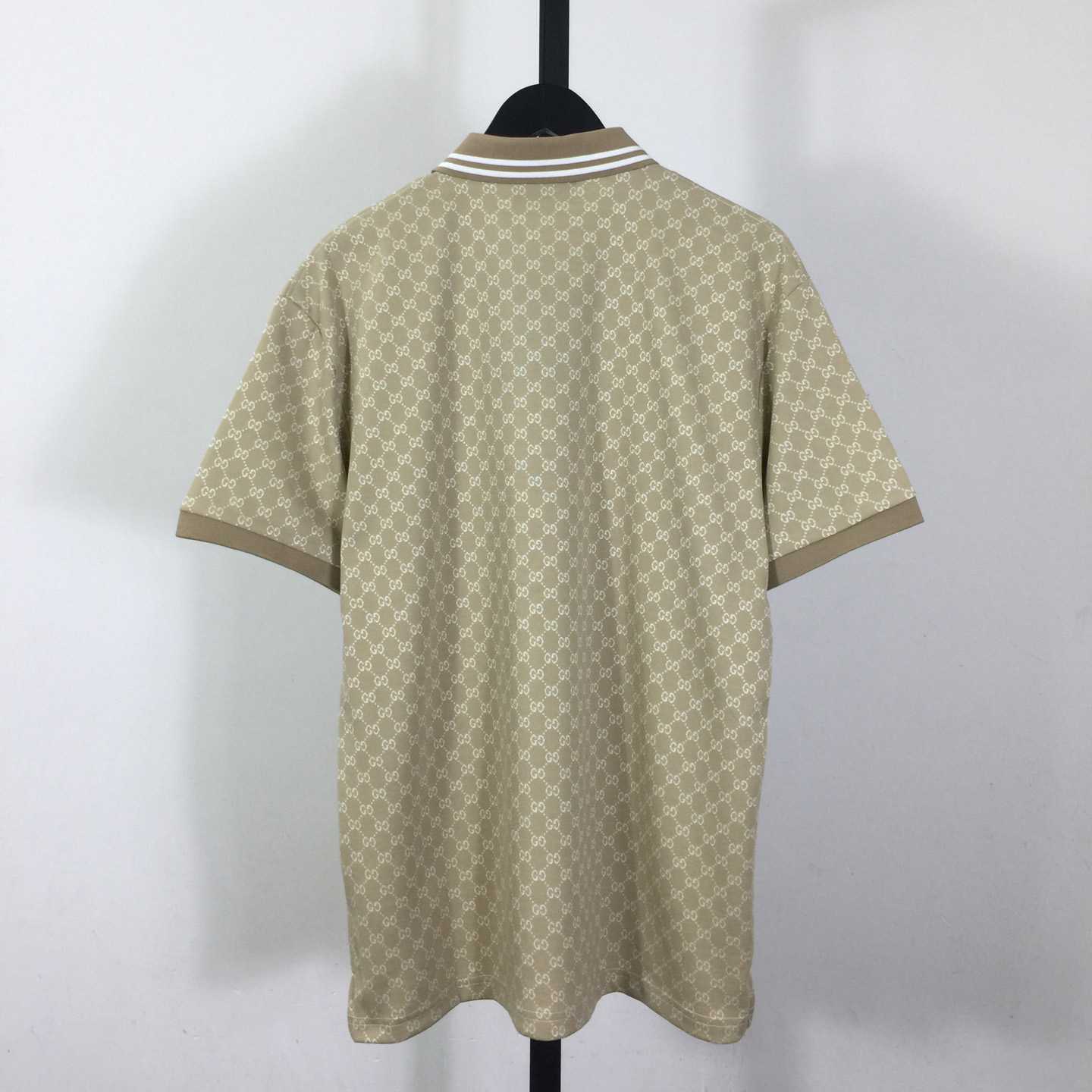 Gucci GG Cotton Jersey Jacquard Polo Shirt - FashionPlug