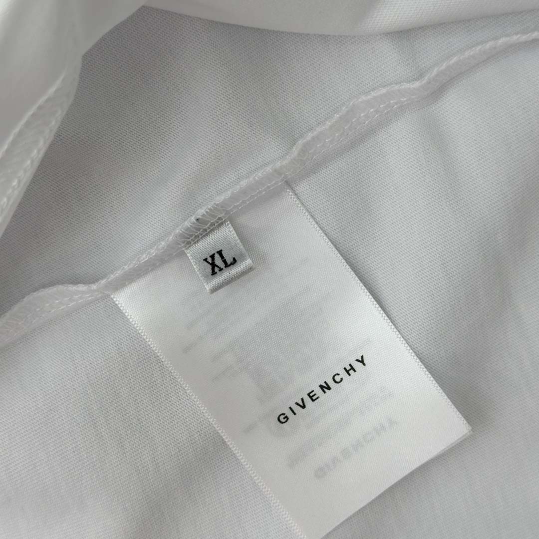 Givenchy T-shirt In Cotton With GIVENCHY Stamp Print - FashionPlug