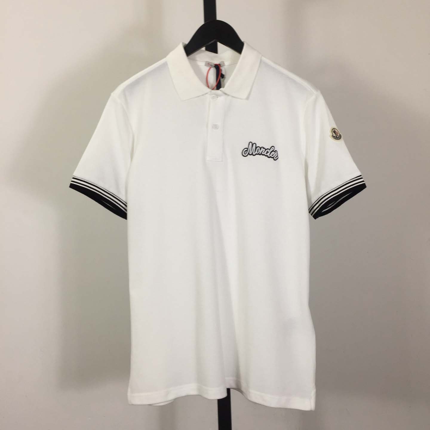 Moncler Logo Cotton Polo Shirt - FashionPlug