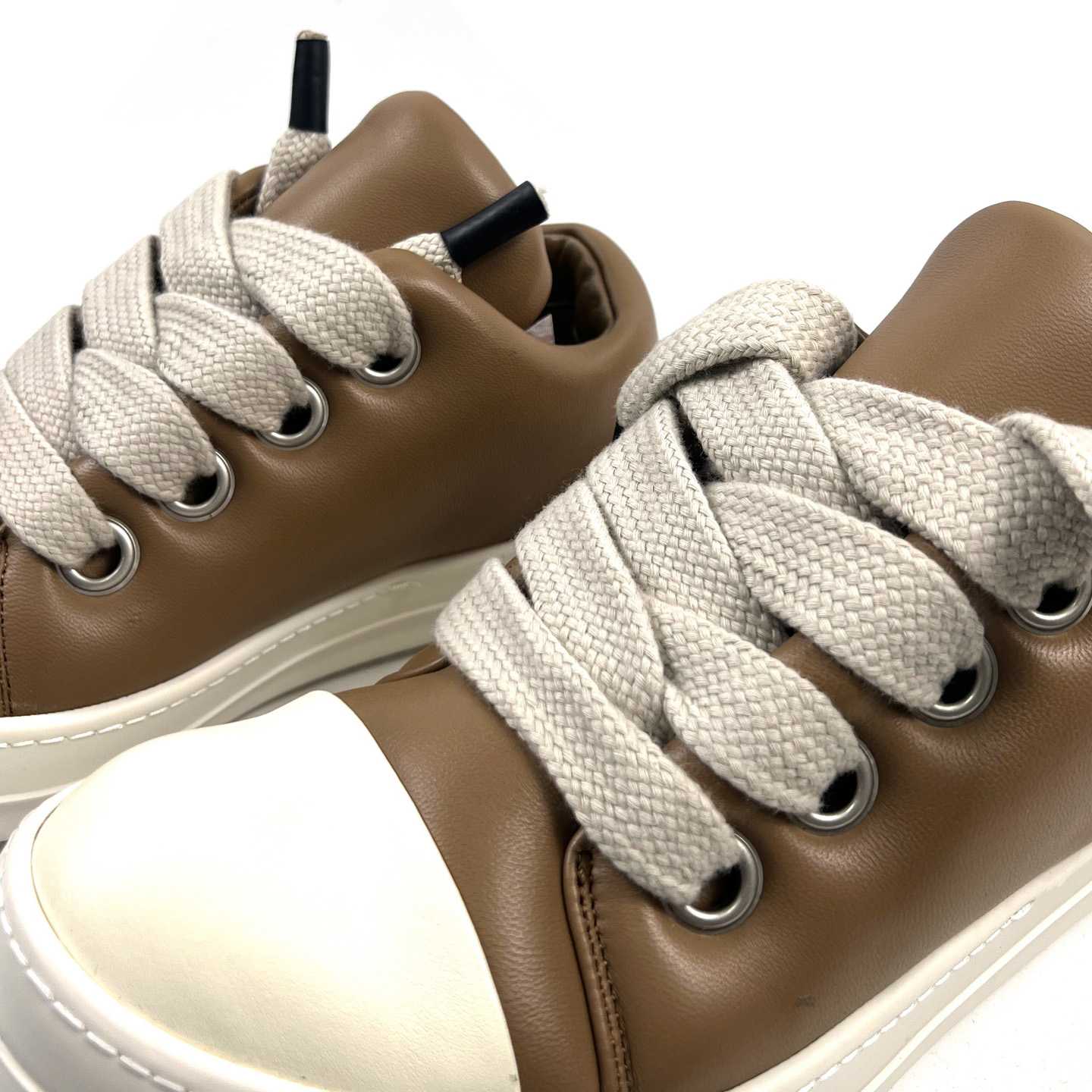 Rick Owens Jumbolaced Padded Sneakers - FashionPlug
