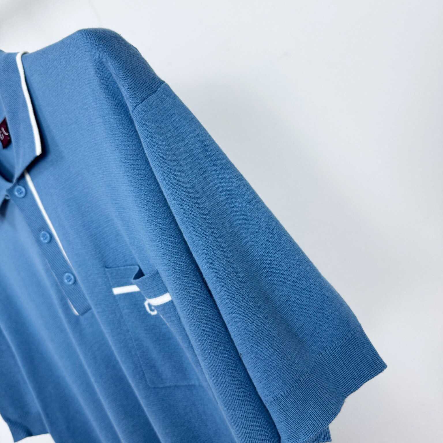 Gucci Gg Silk And Cotton Jacquard Polo Shirt - FashionPlug