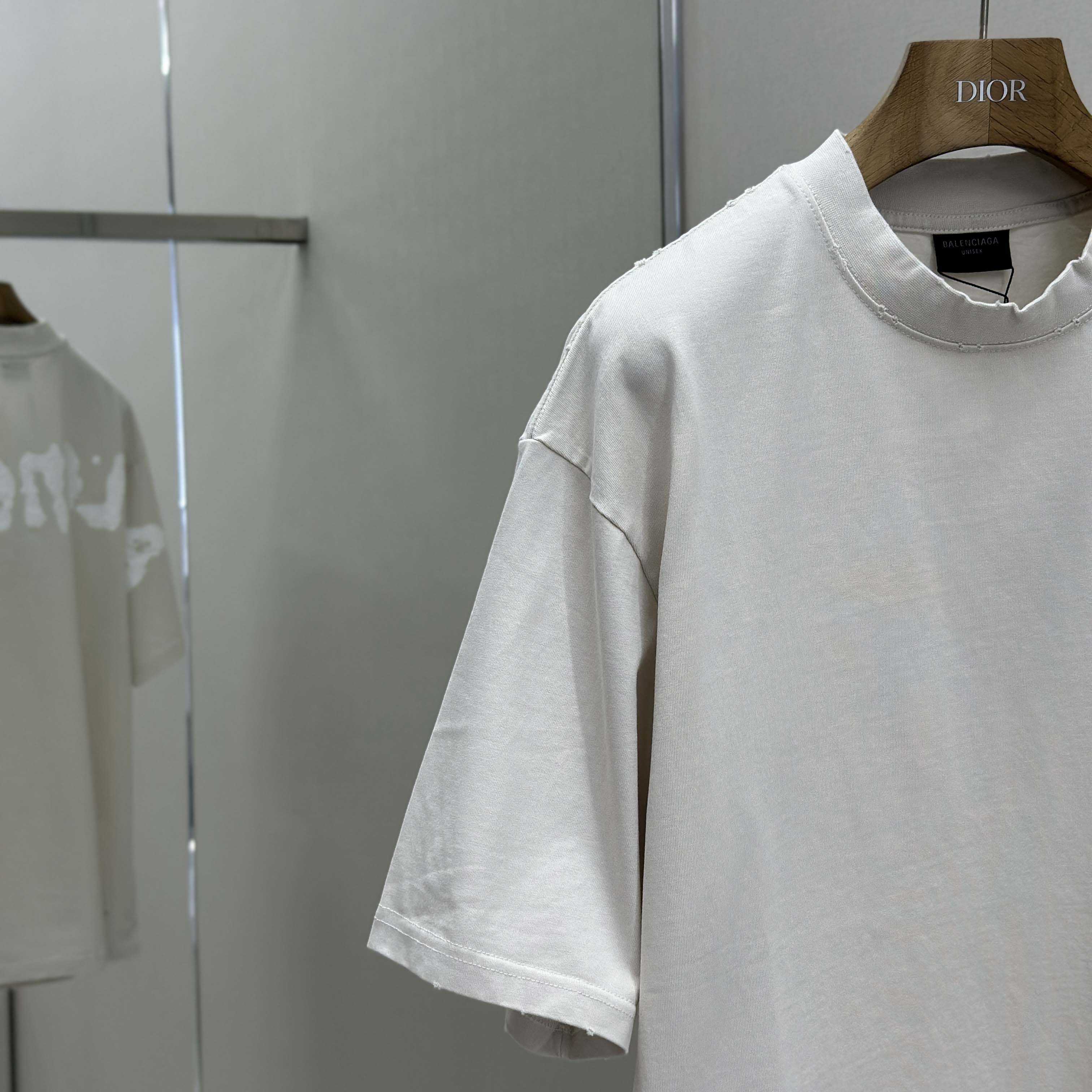 Balenciaga Painted T-Shirt Medium Fit - FashionPlug