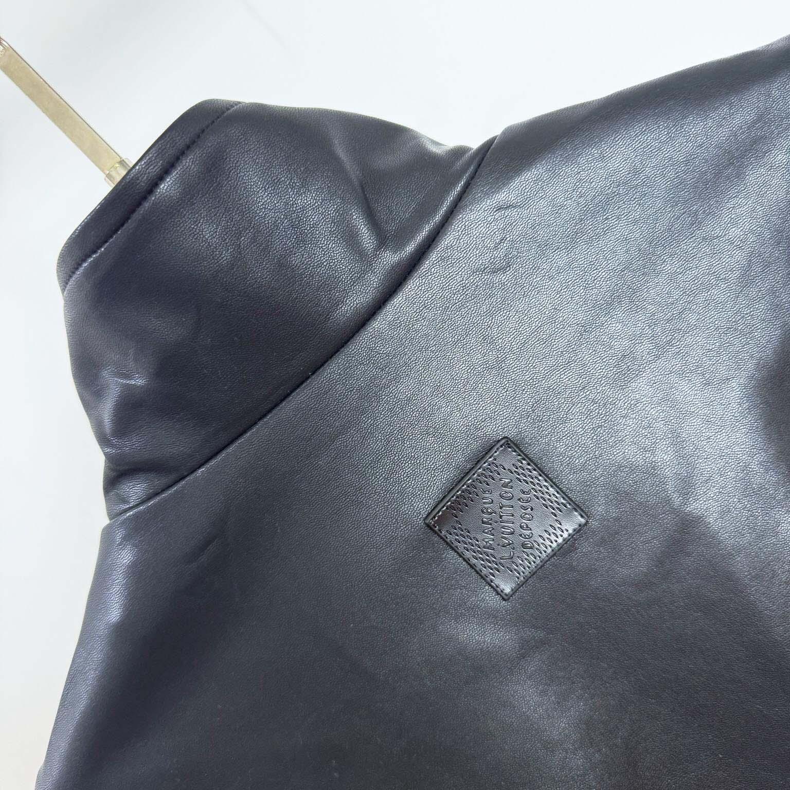 Louis Vuitton Leather Mix Track Top   1AHVM1 - FashionPlug