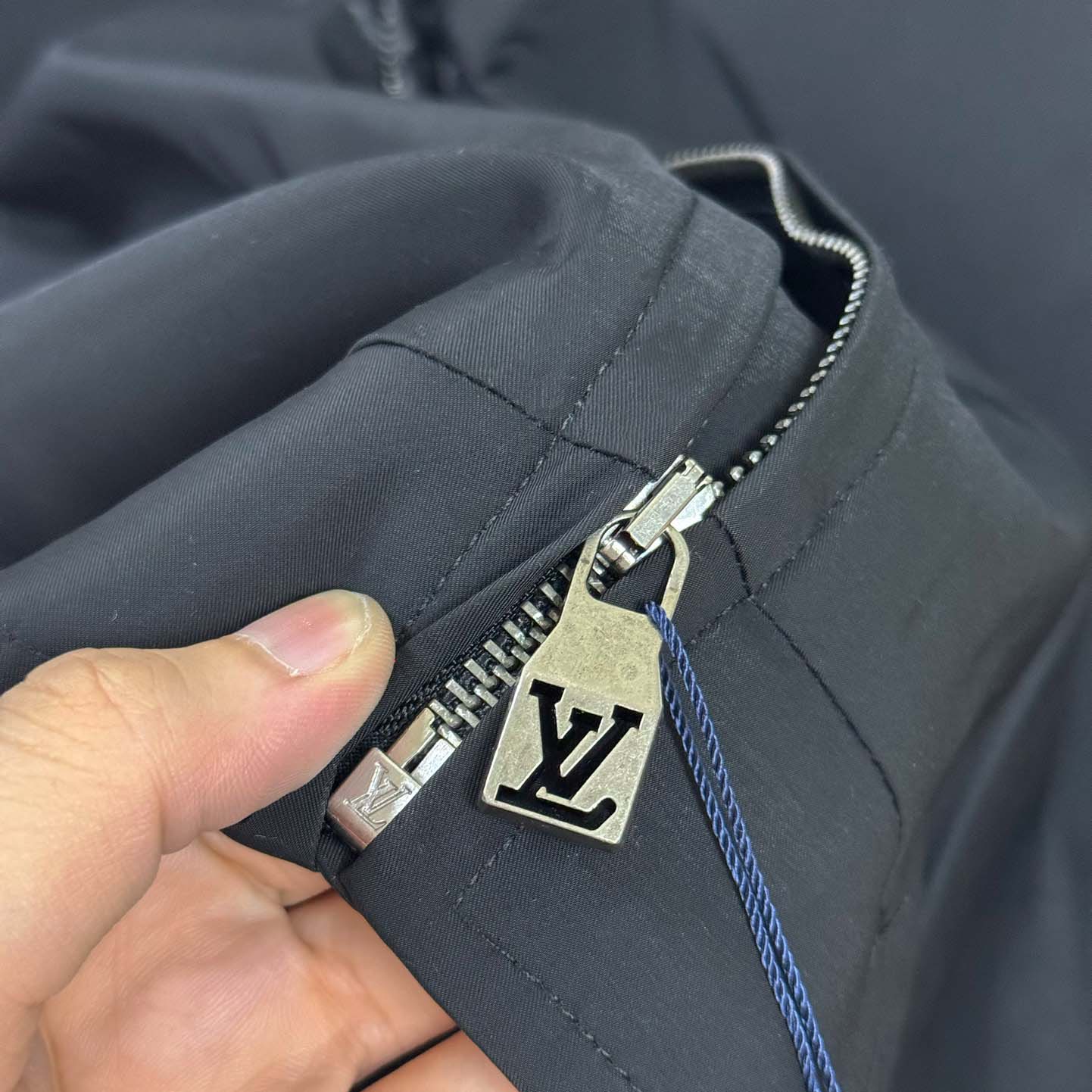 Louis Vuitton Leather Mix Track Top   1AHVM1 - FashionPlug