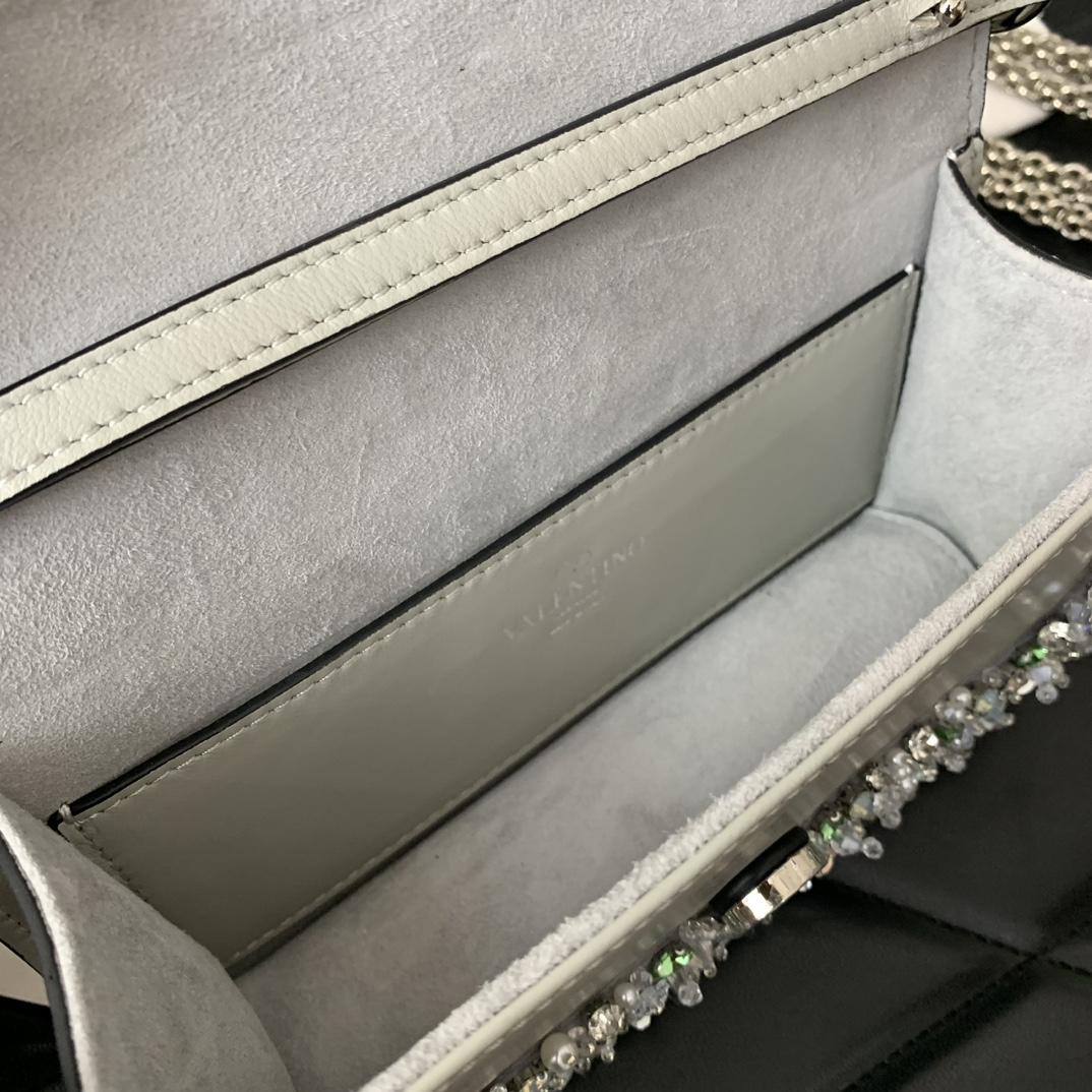 Valenti Garavani Locò Small Embroidered  Shoulder Bag - FashionPlug