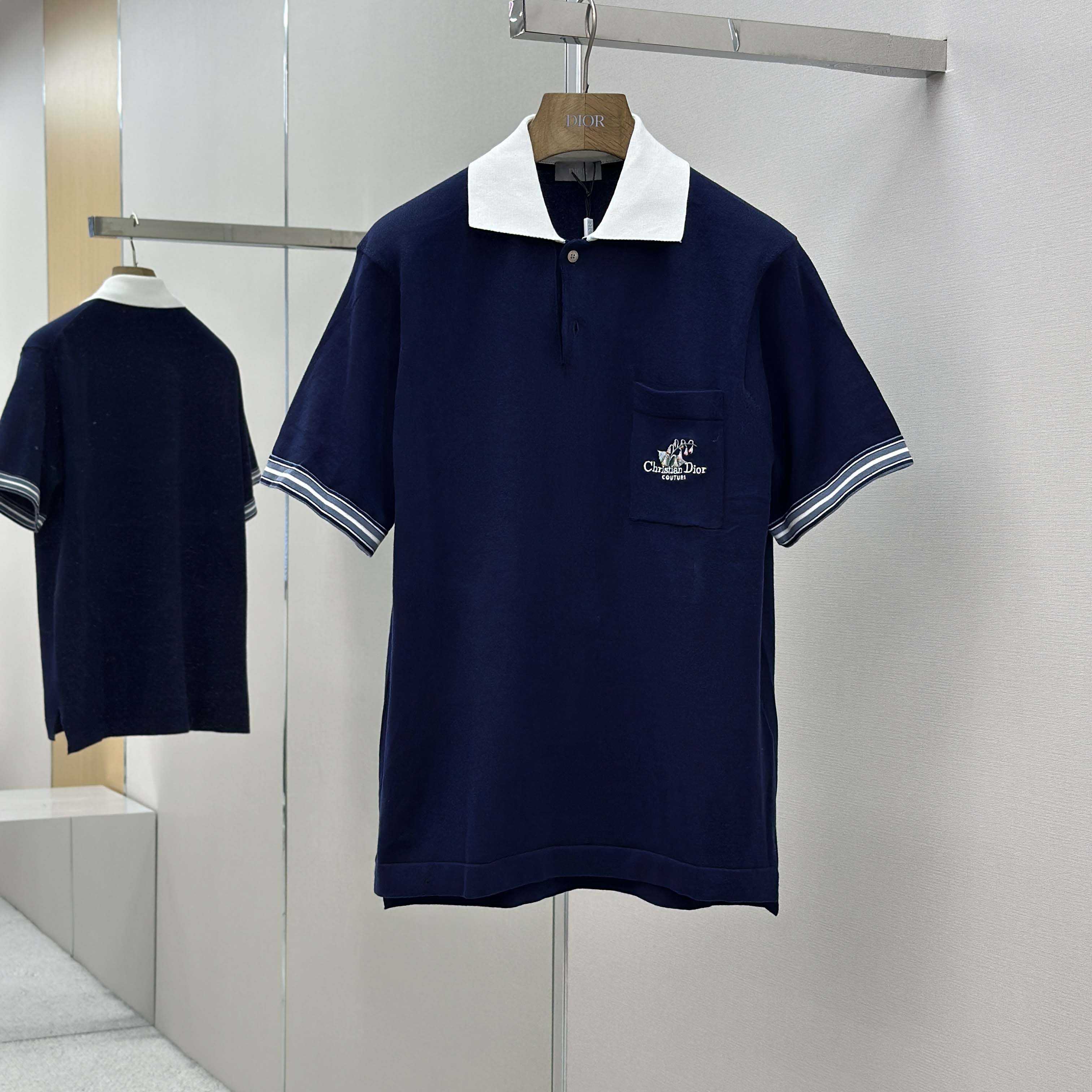 Christian Dior Couture Lily of the Valley Polo Shirt  - FashionPlug