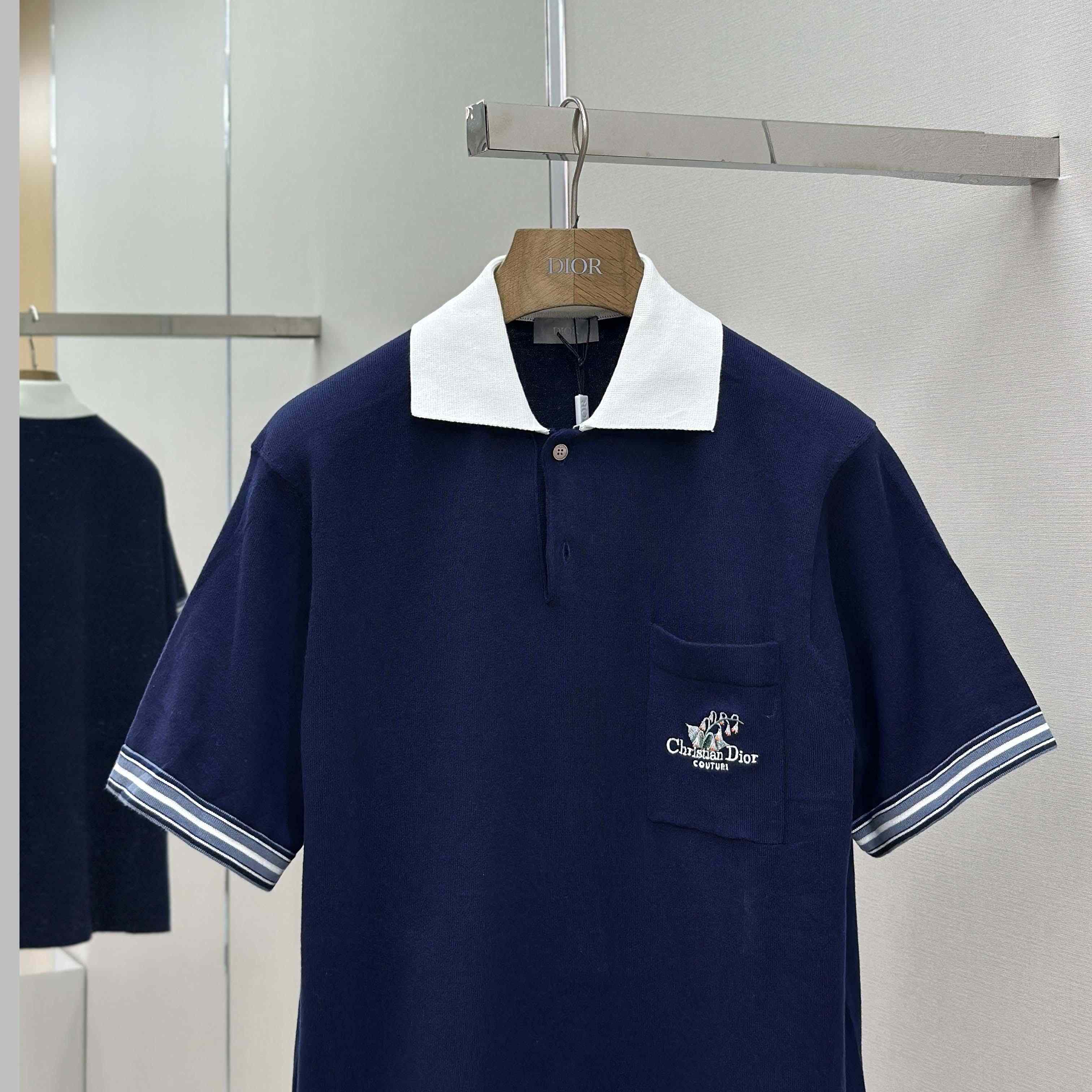 Christian Dior Couture Lily of the Valley Polo Shirt  - FashionPlug