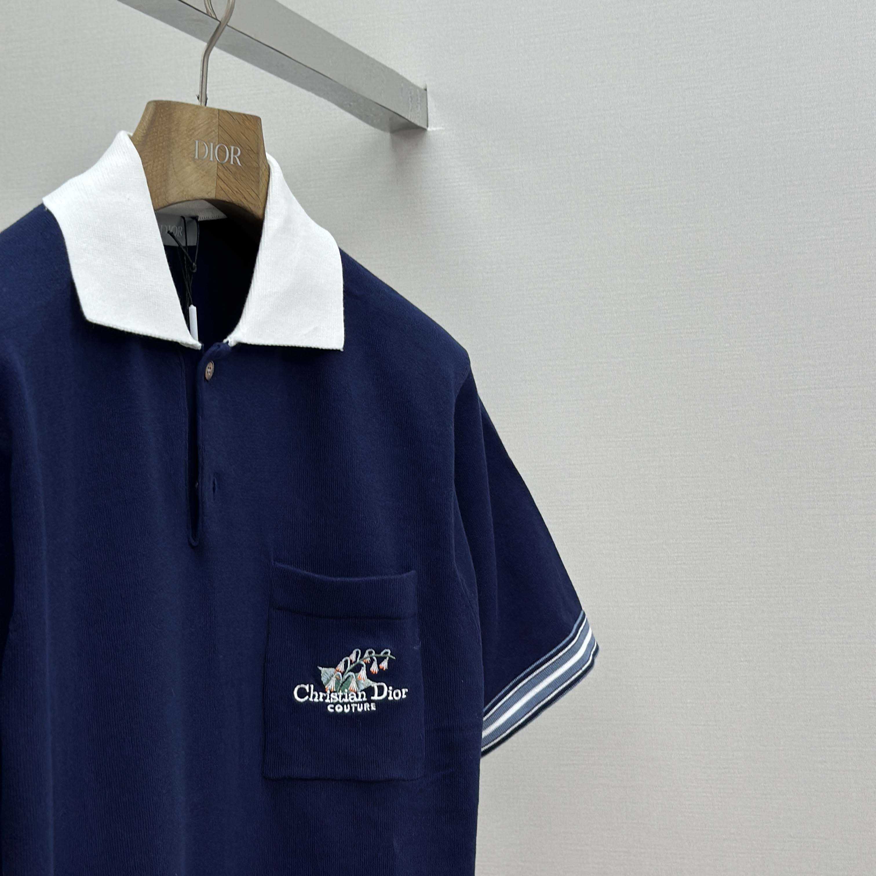 Christian Dior Couture Lily of the Valley Polo Shirt  - FashionPlug