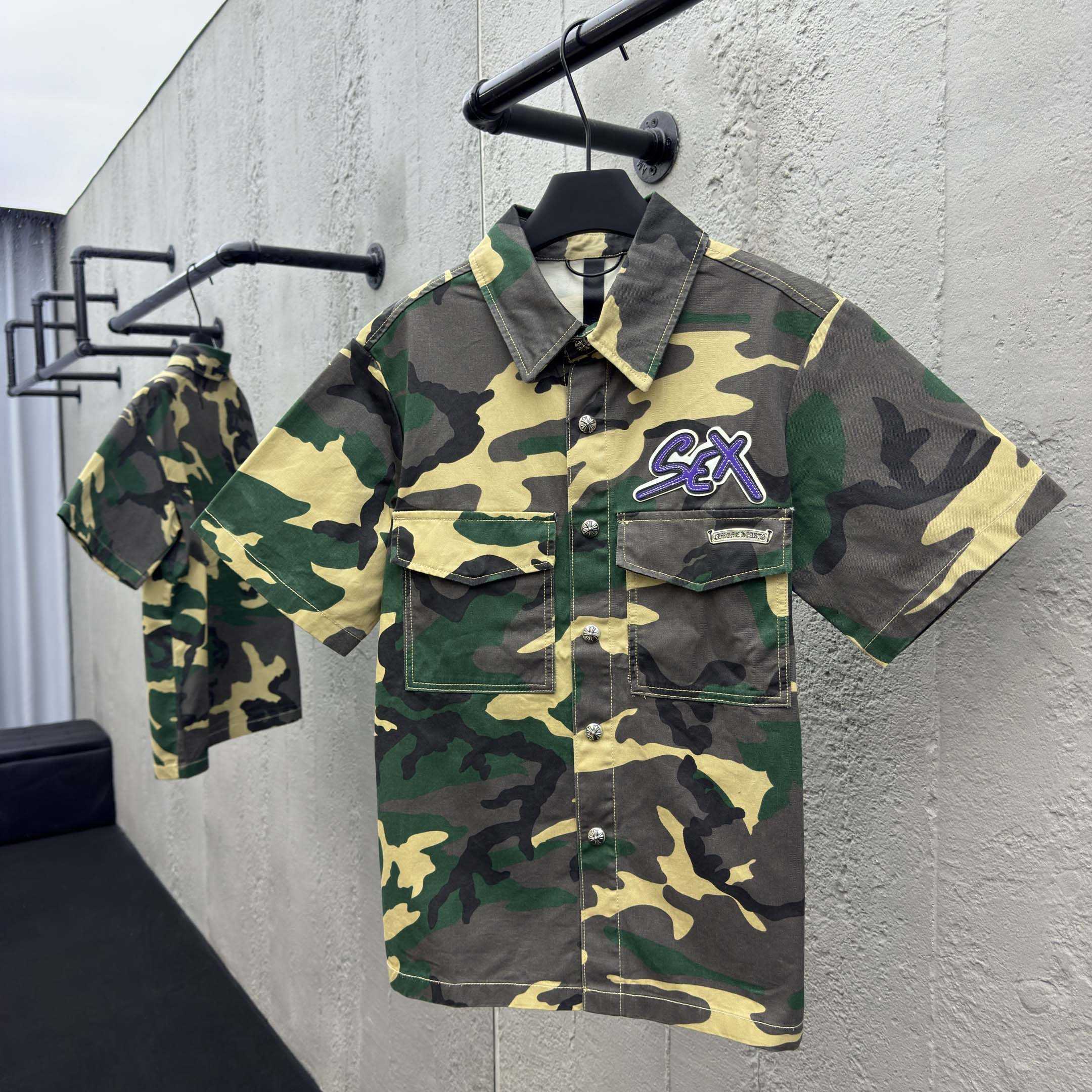 Chrome Hearts Sex Records Button Up Shirt - FashionPlug