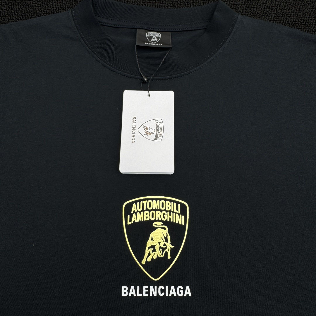 Balenciaga I Automobili Lamborghini Oversized T-Shirt inFaded Black  - FashionPlug