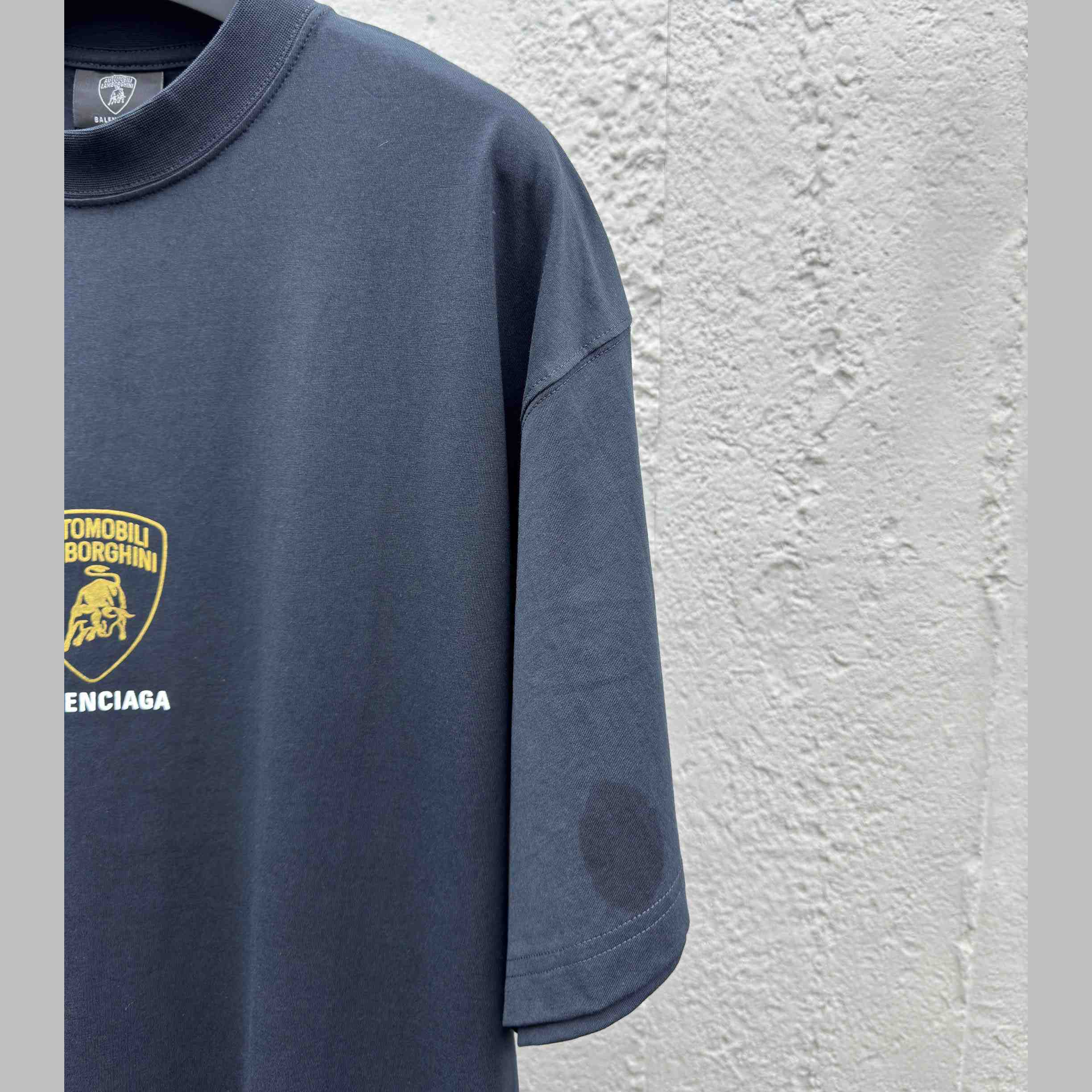 Balenciaga I Automobili Lamborghini Oversized T-Shirt inFaded Black  - FashionPlug