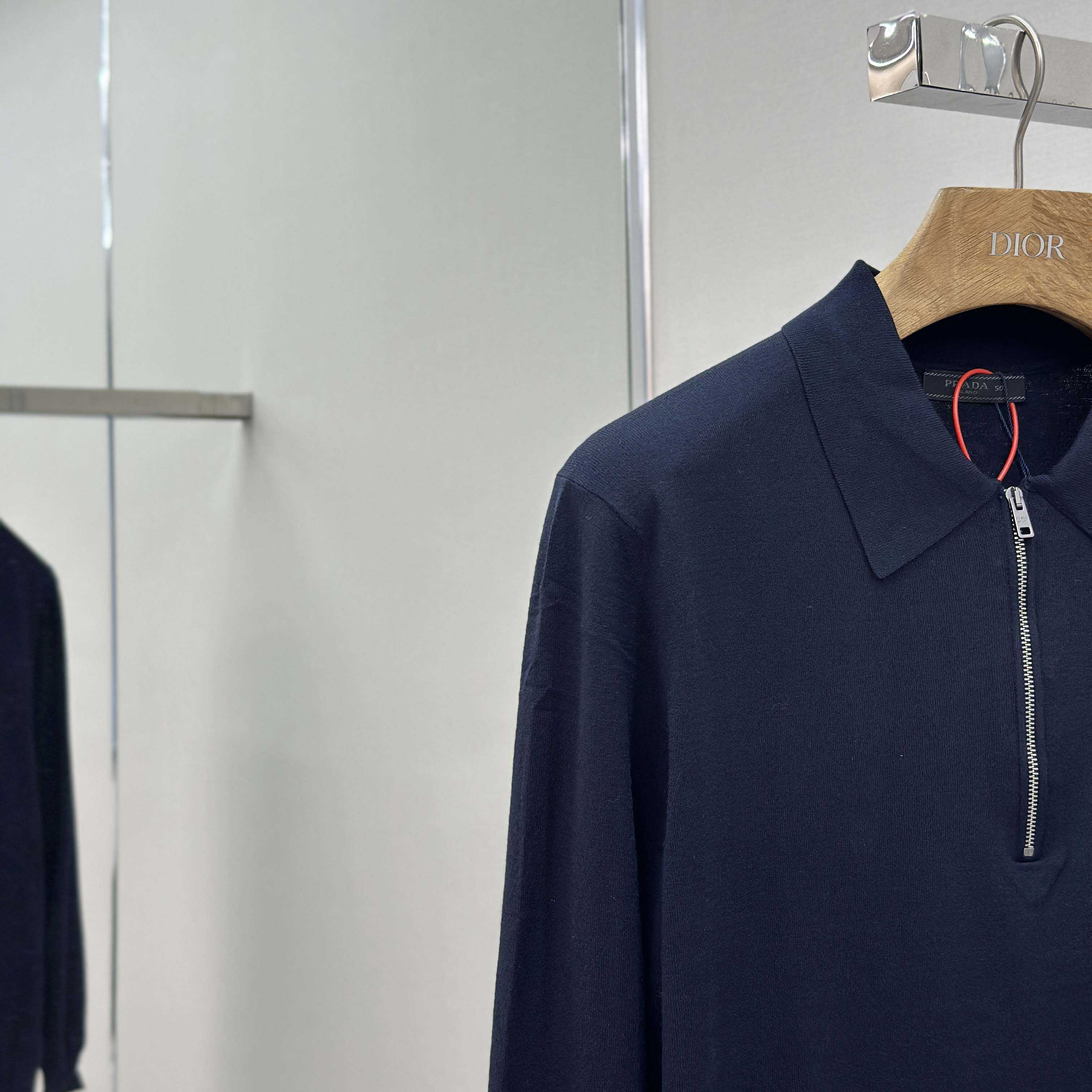 Prada Superfine Wool Polo Shirt - FashionPlug