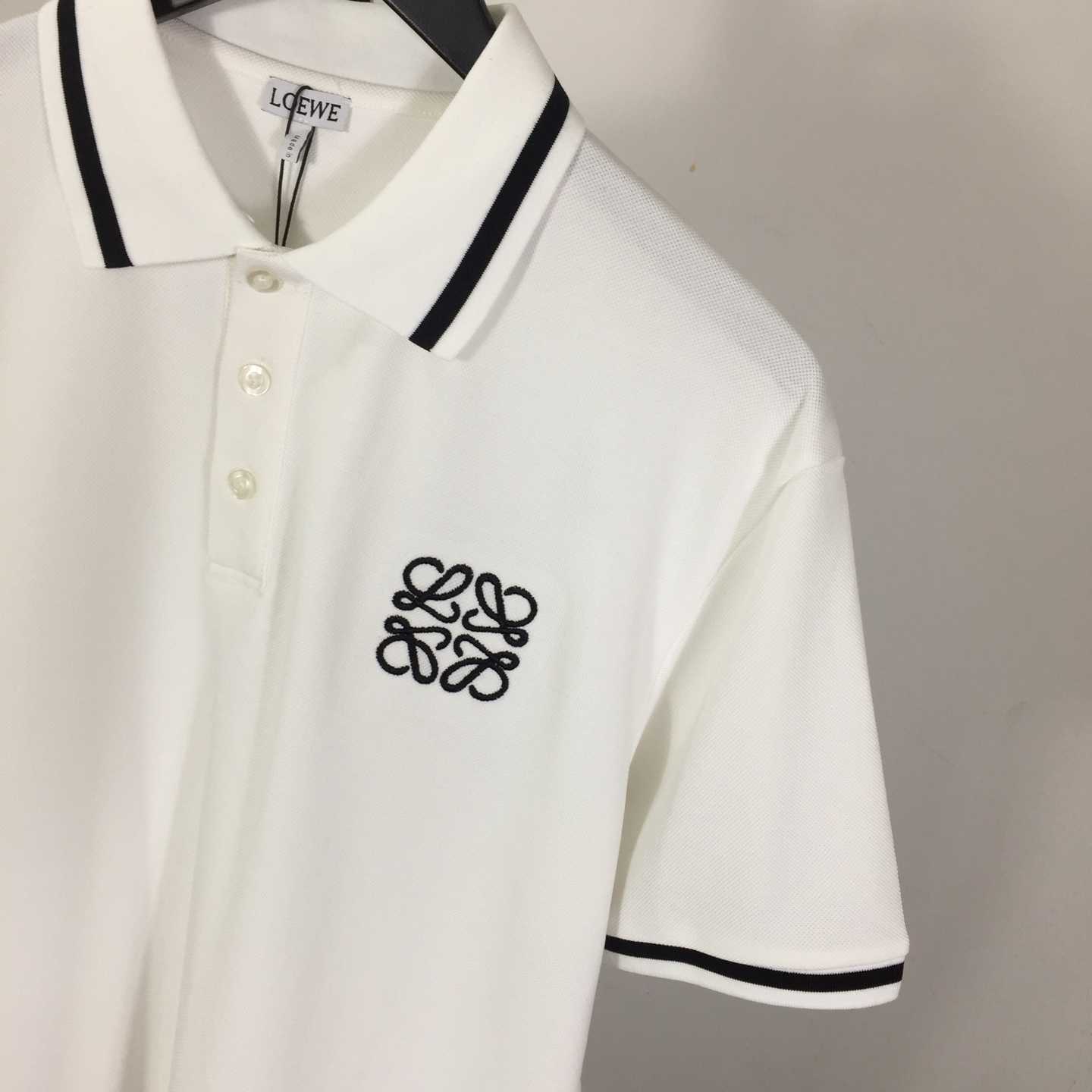 Loewe Logo Cotton Polo Shirt - FashionPlug