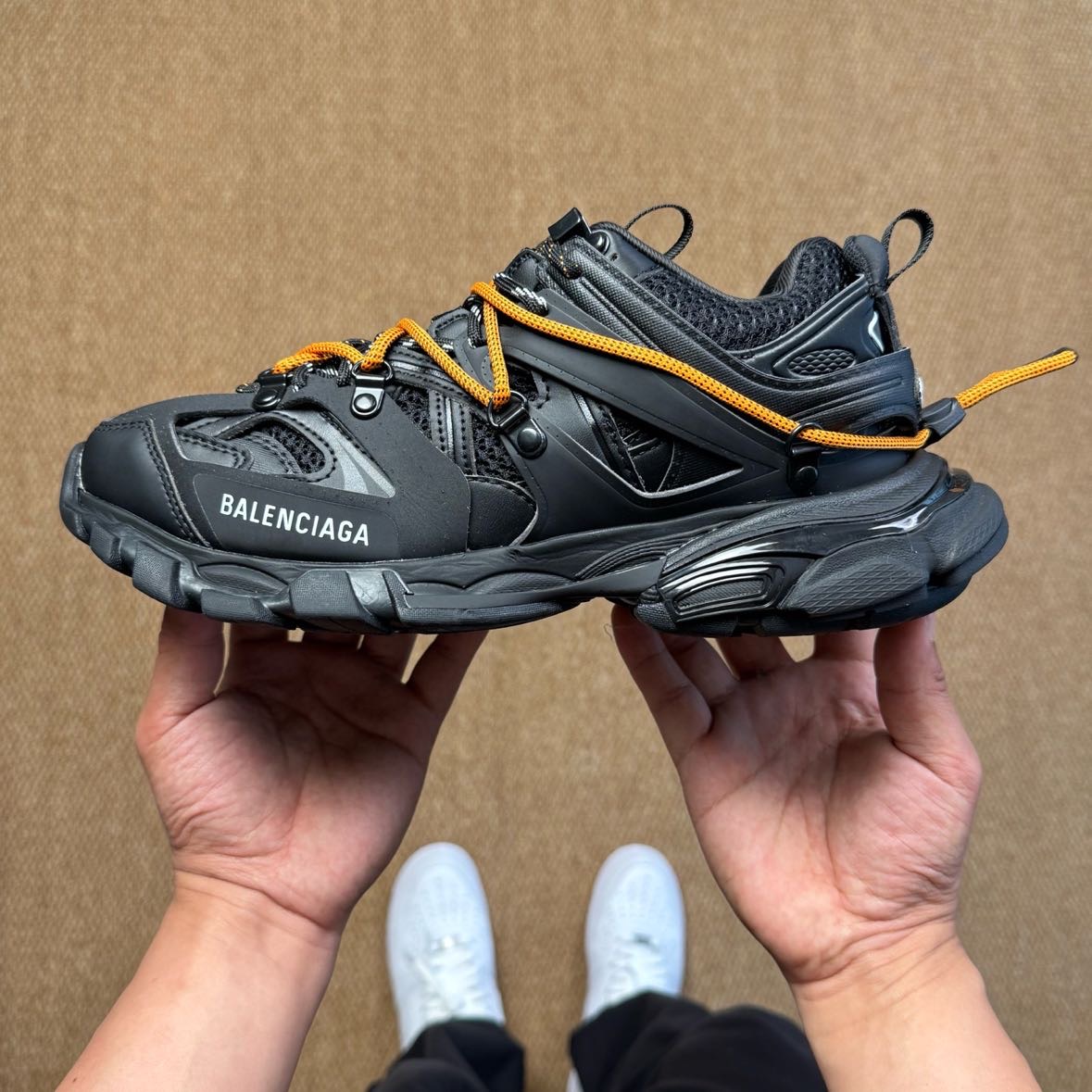 Balenciaga Track Trail Laces Sneaker In Black - FashionPlug
