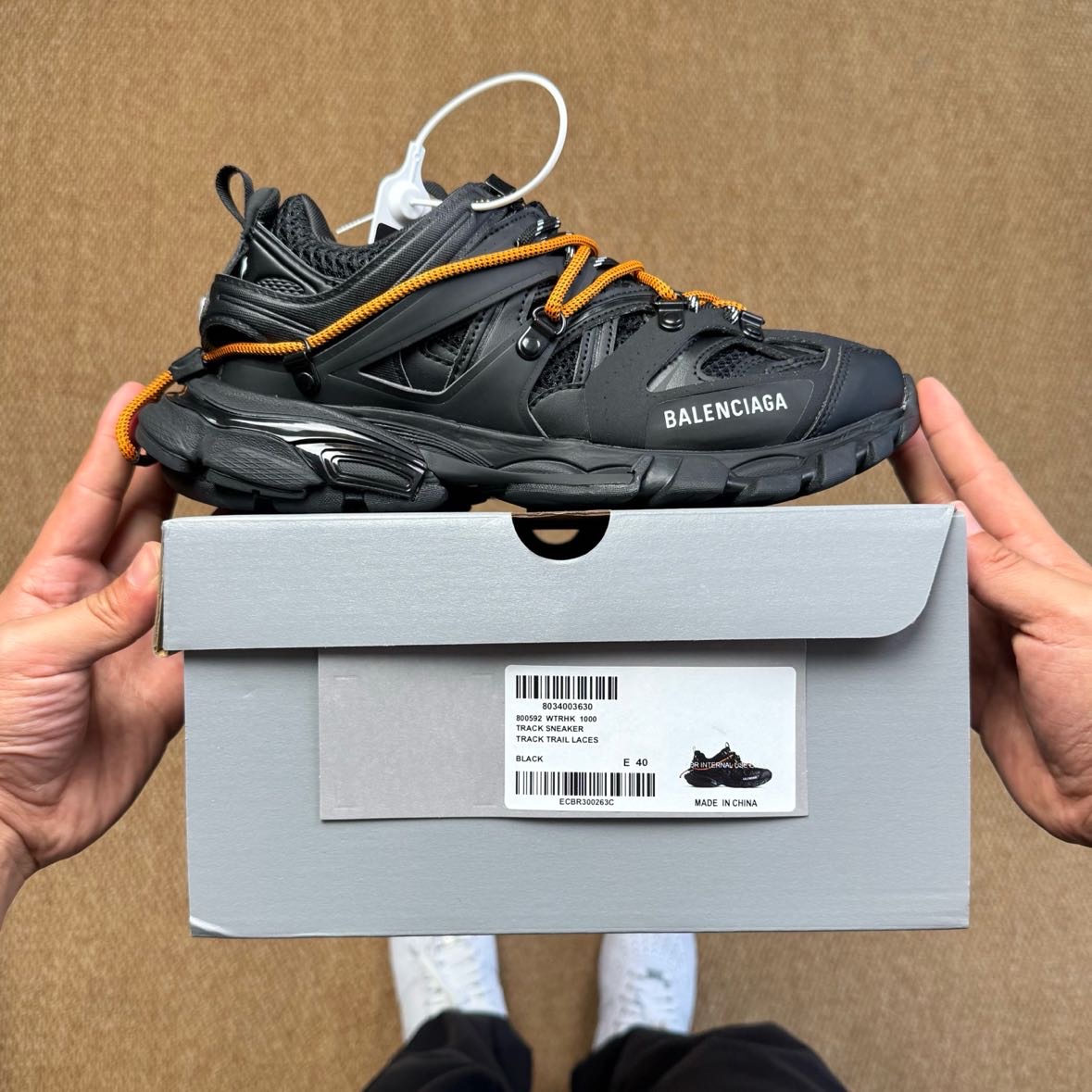 Balenciaga Track Trail Laces Sneaker In Black - FashionPlug